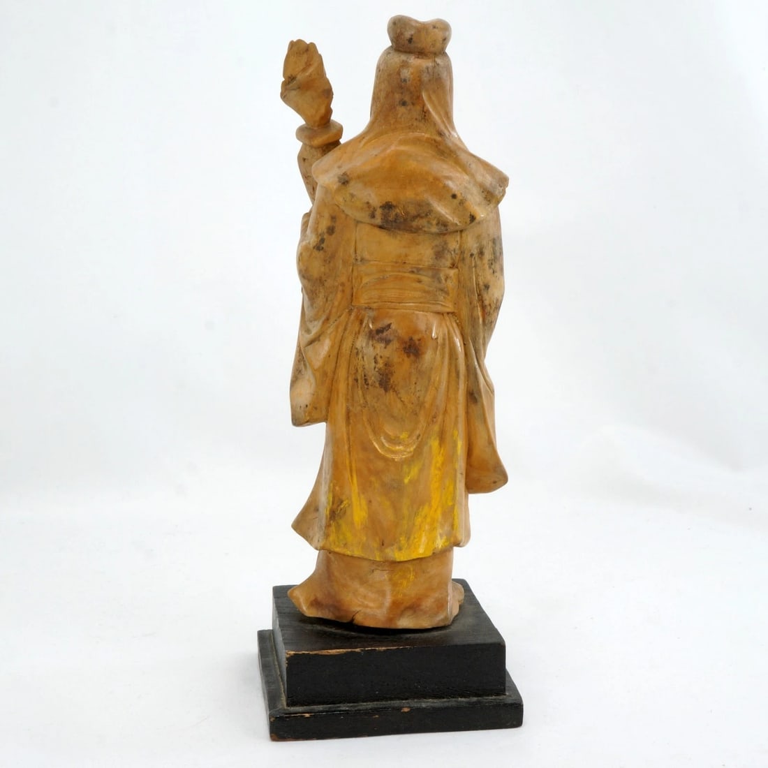 1930s Chinese Hardwood Carving Immortal - 4