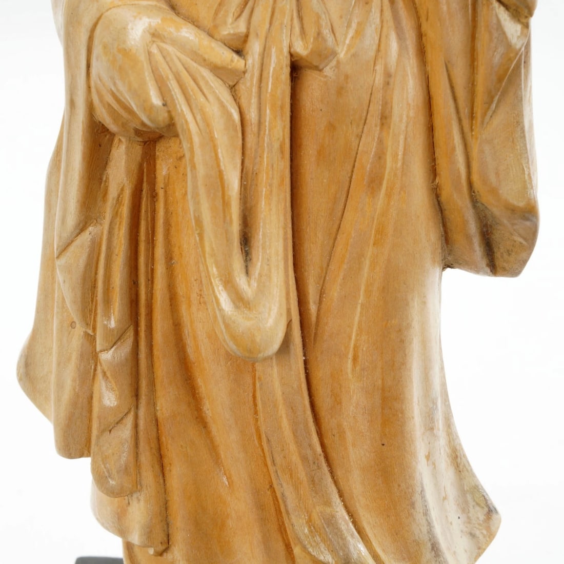 1930s Chinese Hardwood Carving Immortal - 7