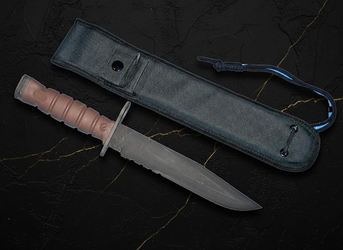 Genuine USMC OKC-3S Bayonet Knife Ontario Knife Co USA Made Surplus with MOLLE Sheath - 7