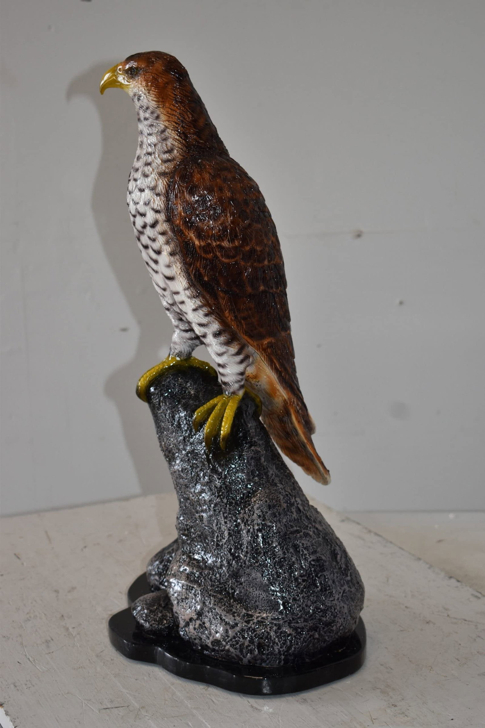 Eagle Standing on a Rock Looking for Prey Size: 10" x 13" x 22"H - 6
