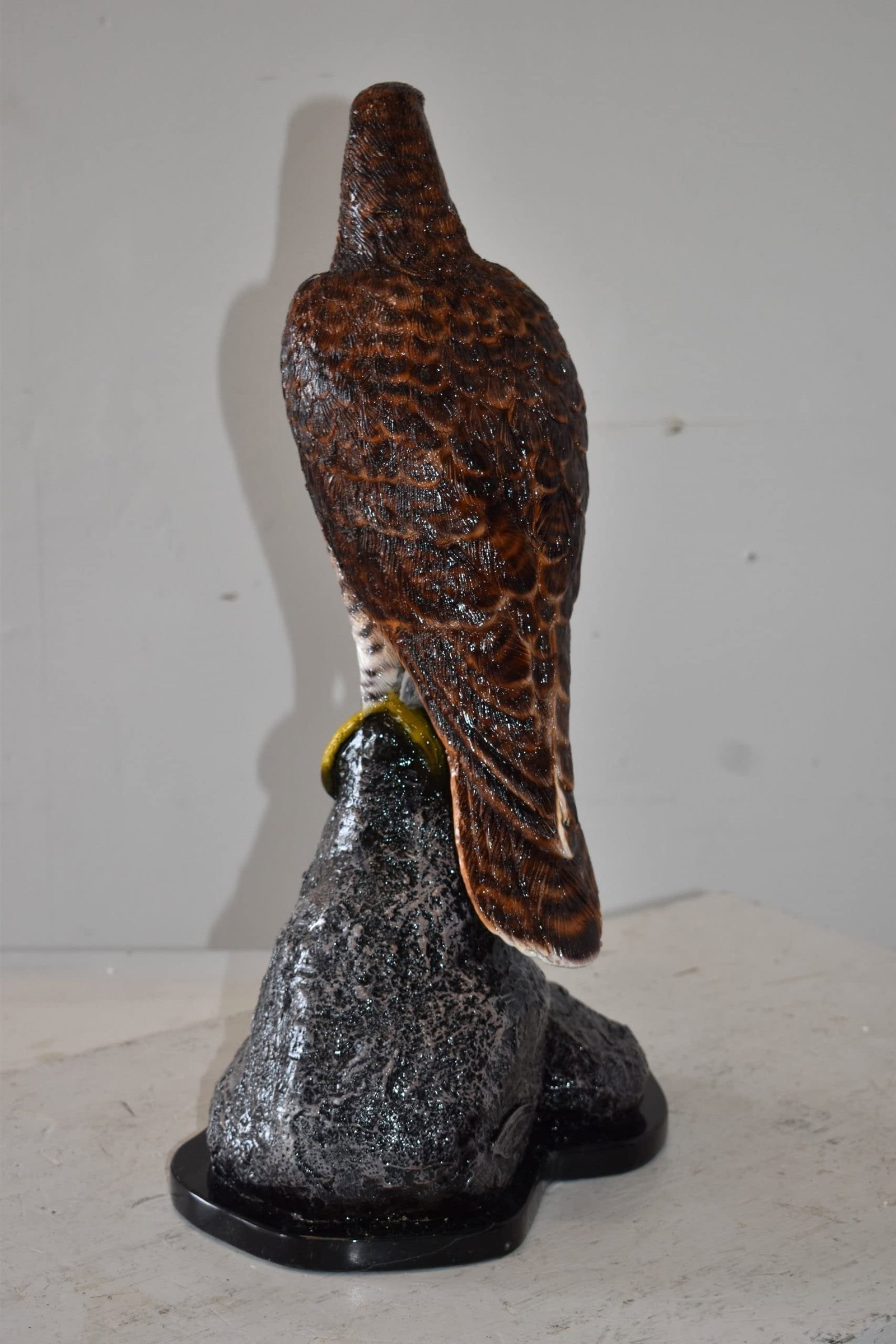 Eagle Standing on a Rock Looking for Prey Size: 10" x 13" x 22"H - 8