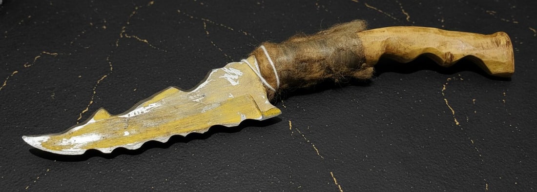 Antique Apache Belt Knife with Stag Bone Handle ca 1930 Native American Museum Piece (1 of 10)