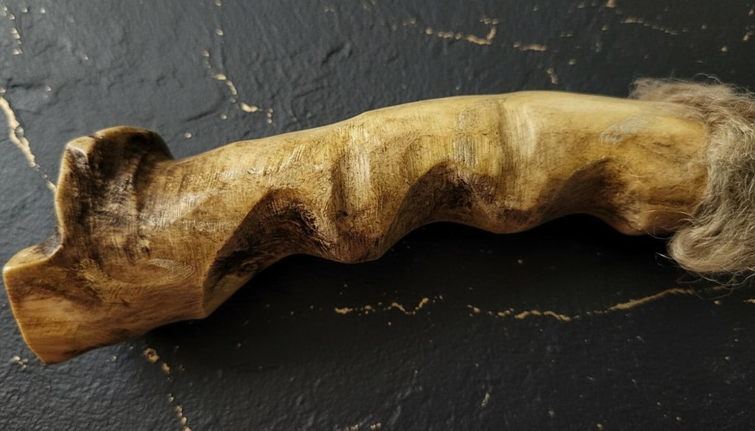 Antique Apache Belt Knife with Stag Bone Handle ca 1930 Native American Museum Piece - 4