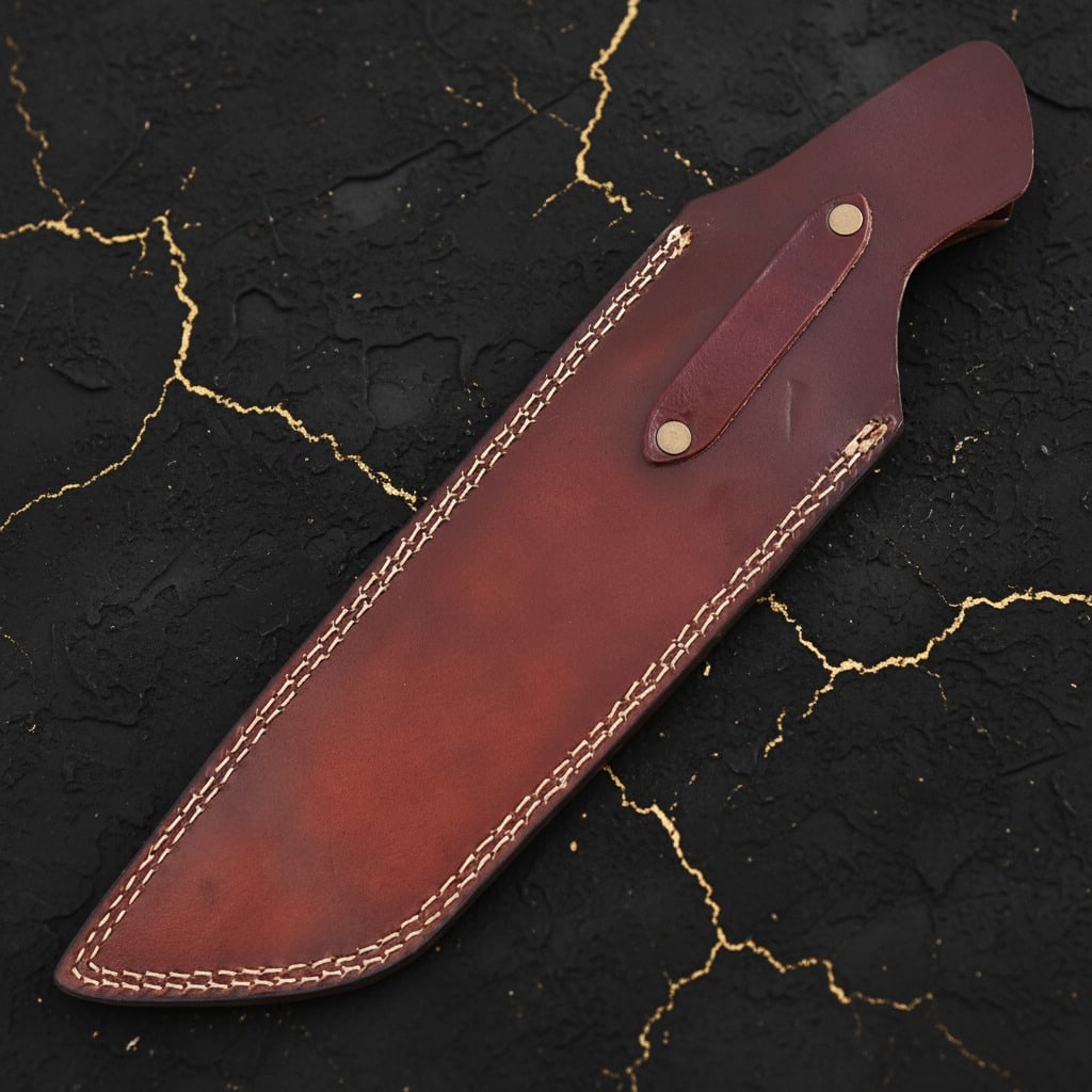 Hand Forged Damascus Steel Tactical Tanto Knife Hunting Blade With Sheath - 6