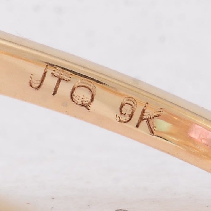 3.22 Ct Octagon Pink Topaz 9K Gold Ring - 5