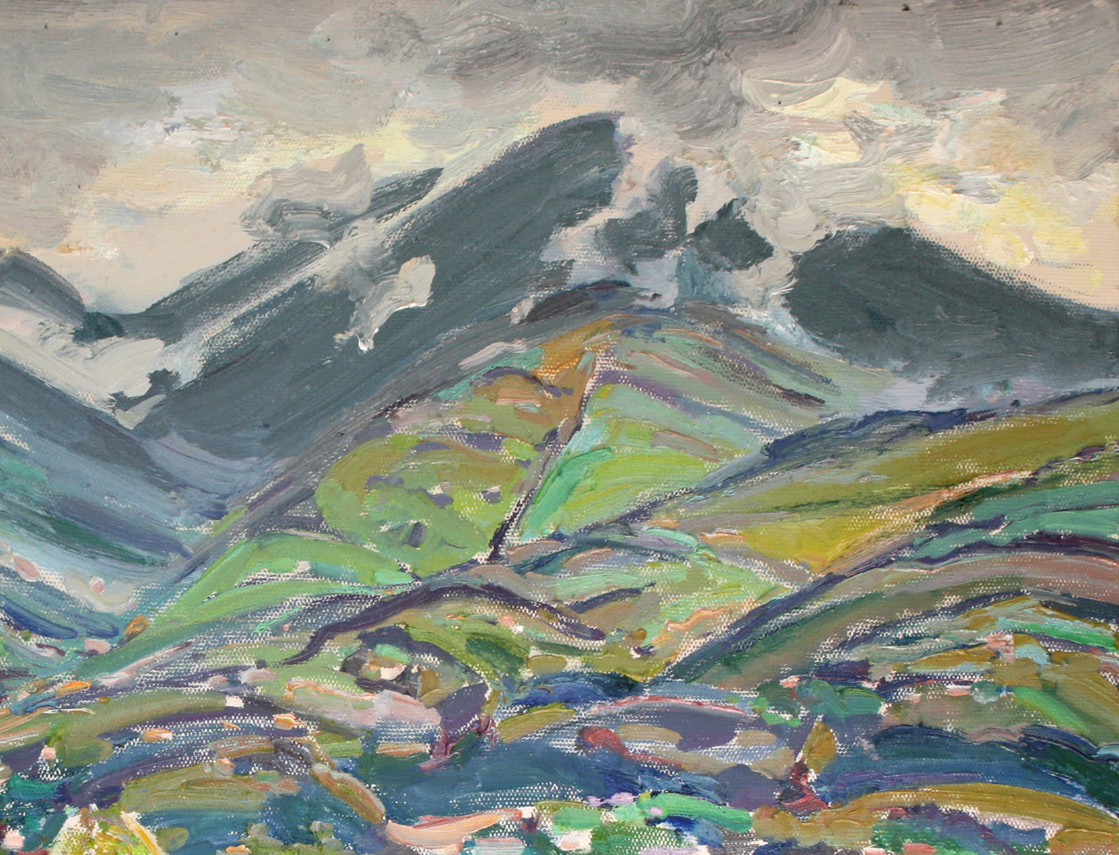 Oil painting In the valley of the city Leonid Pavlenko - 3