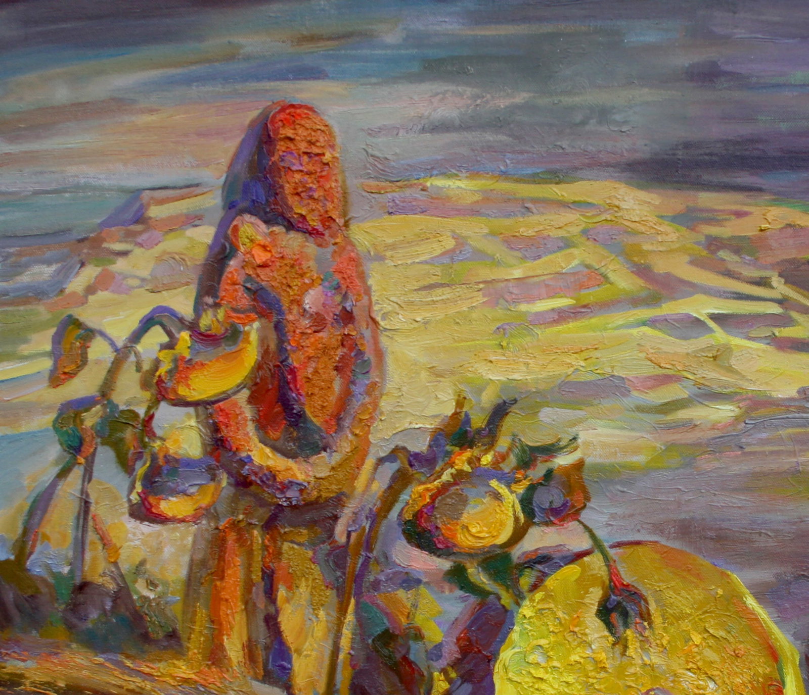 Oil painting Millstone of time Leonid Pavlenko - 2