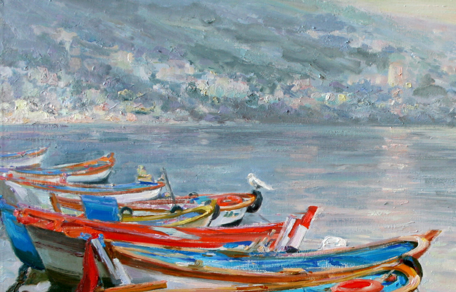 Oil painting Boats Leonid Pavlenko - 2