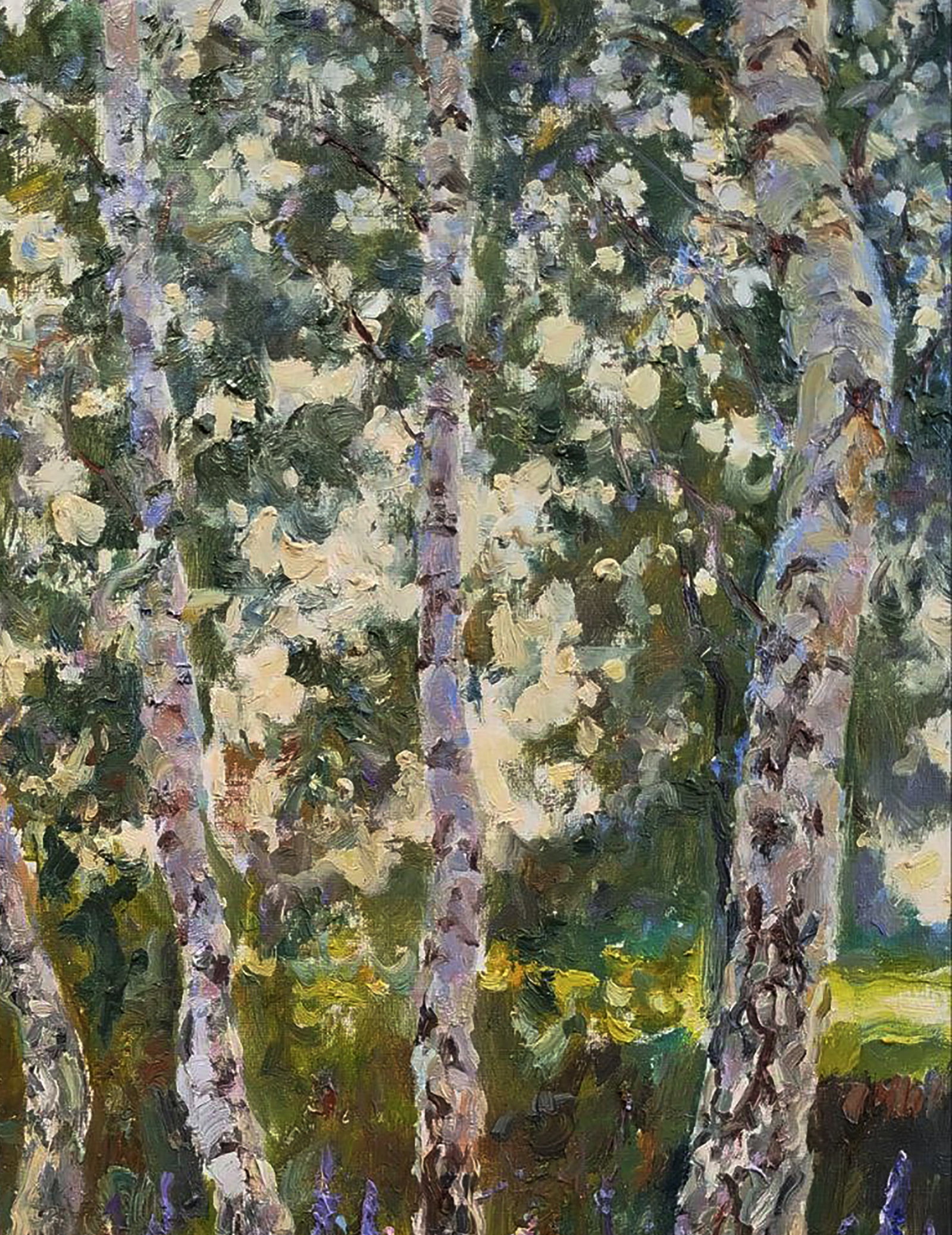 Oil painting Lupine is blooming Leonid Pavlenko - 3