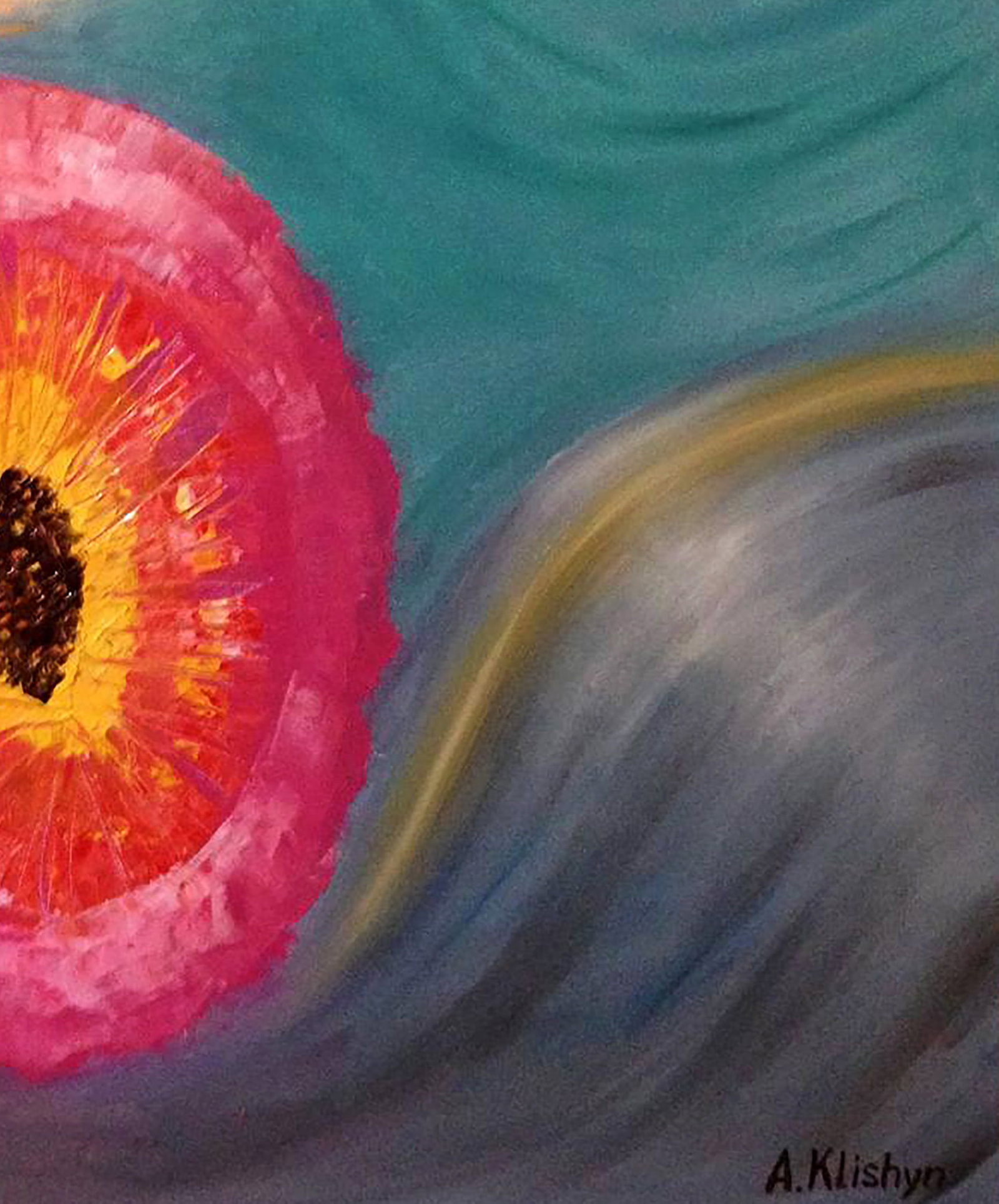 Oil painting The Shivy Bland Planetary System Andriy Klishyn - 5