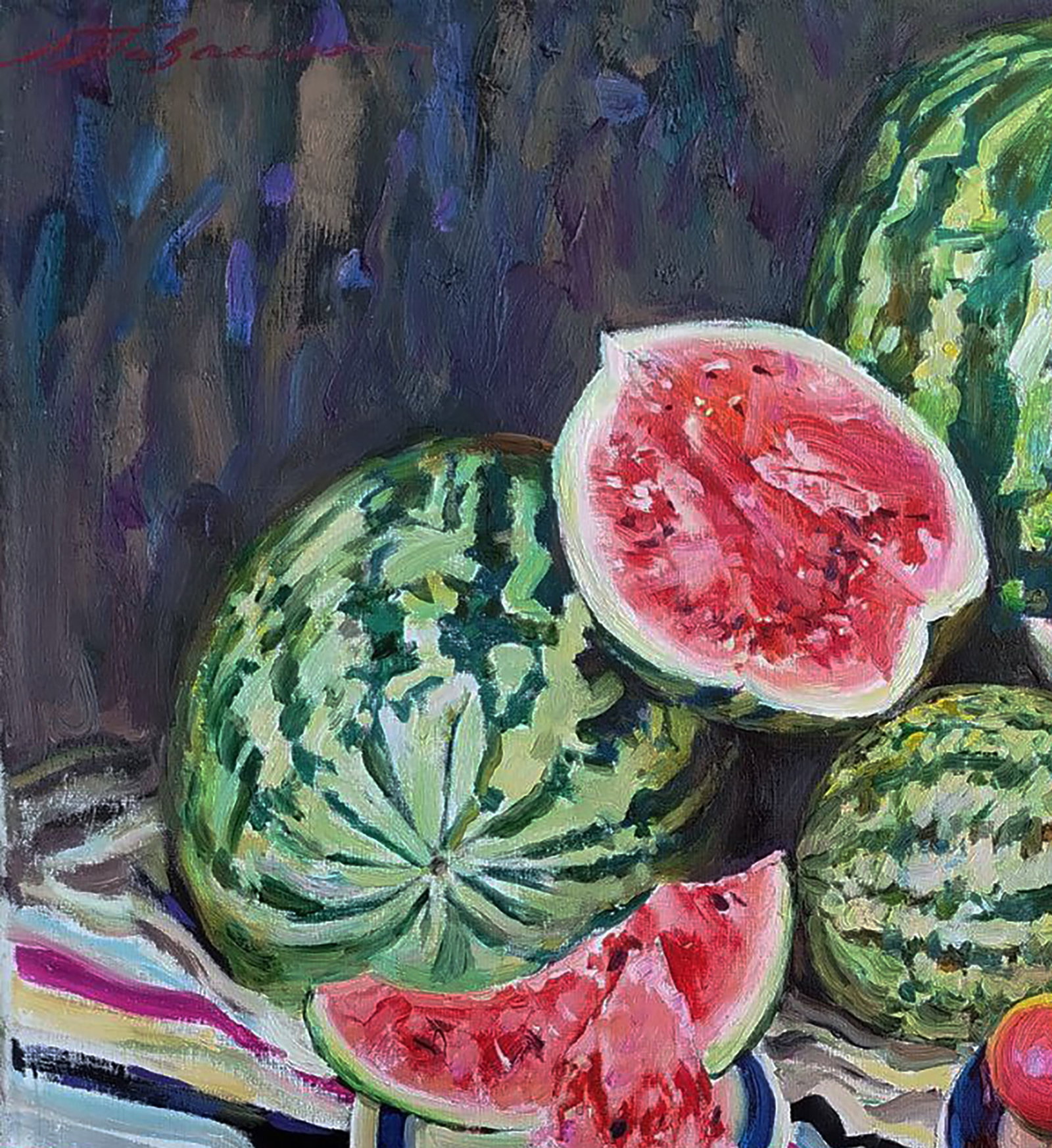 Oil painting Watermelons and melons Leonid Pavlenko - 4