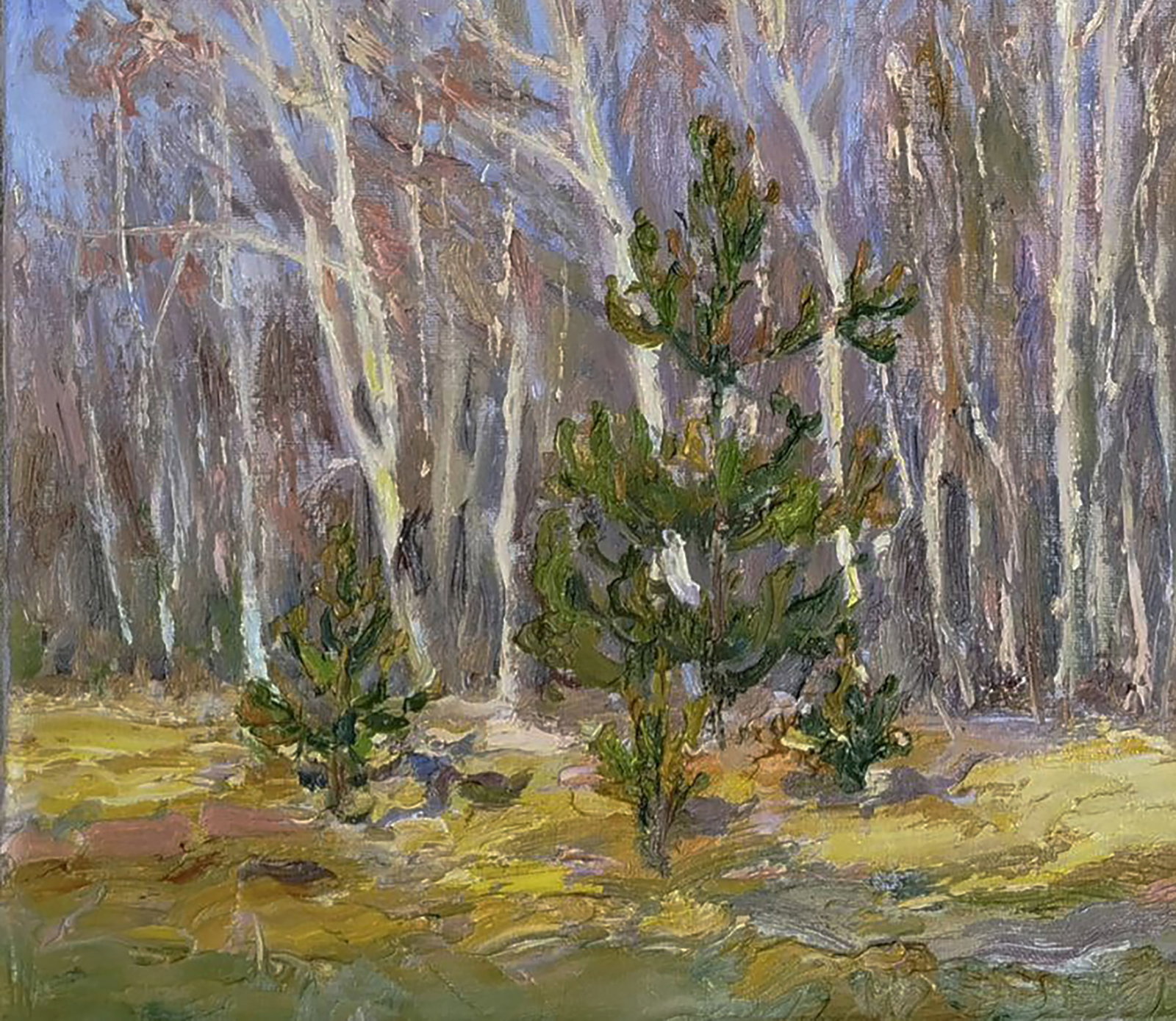 Oil painting Spring blooming forest Leonid Pavlenko - 3