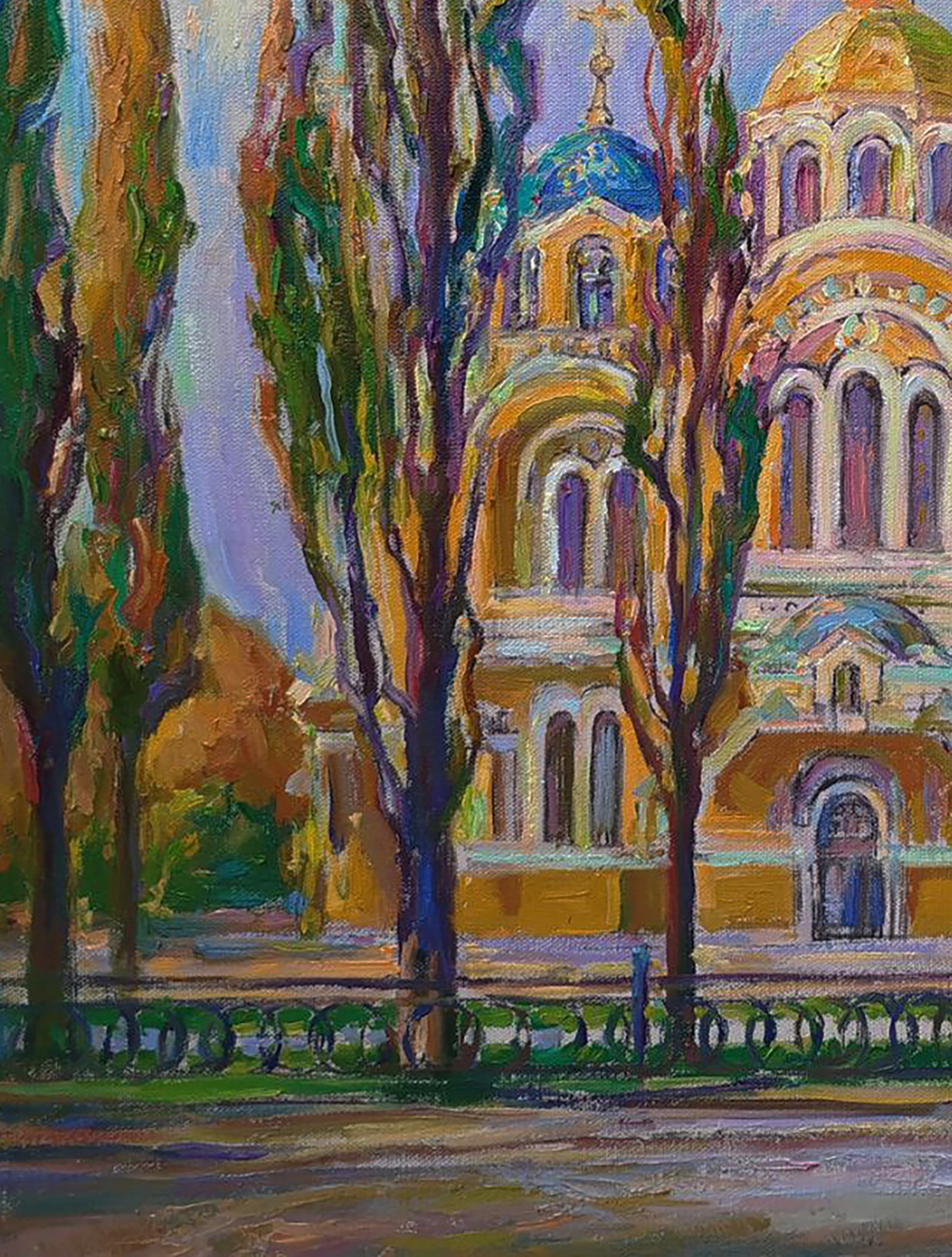 Oil painting City Church Leonid Pavlenko - 3