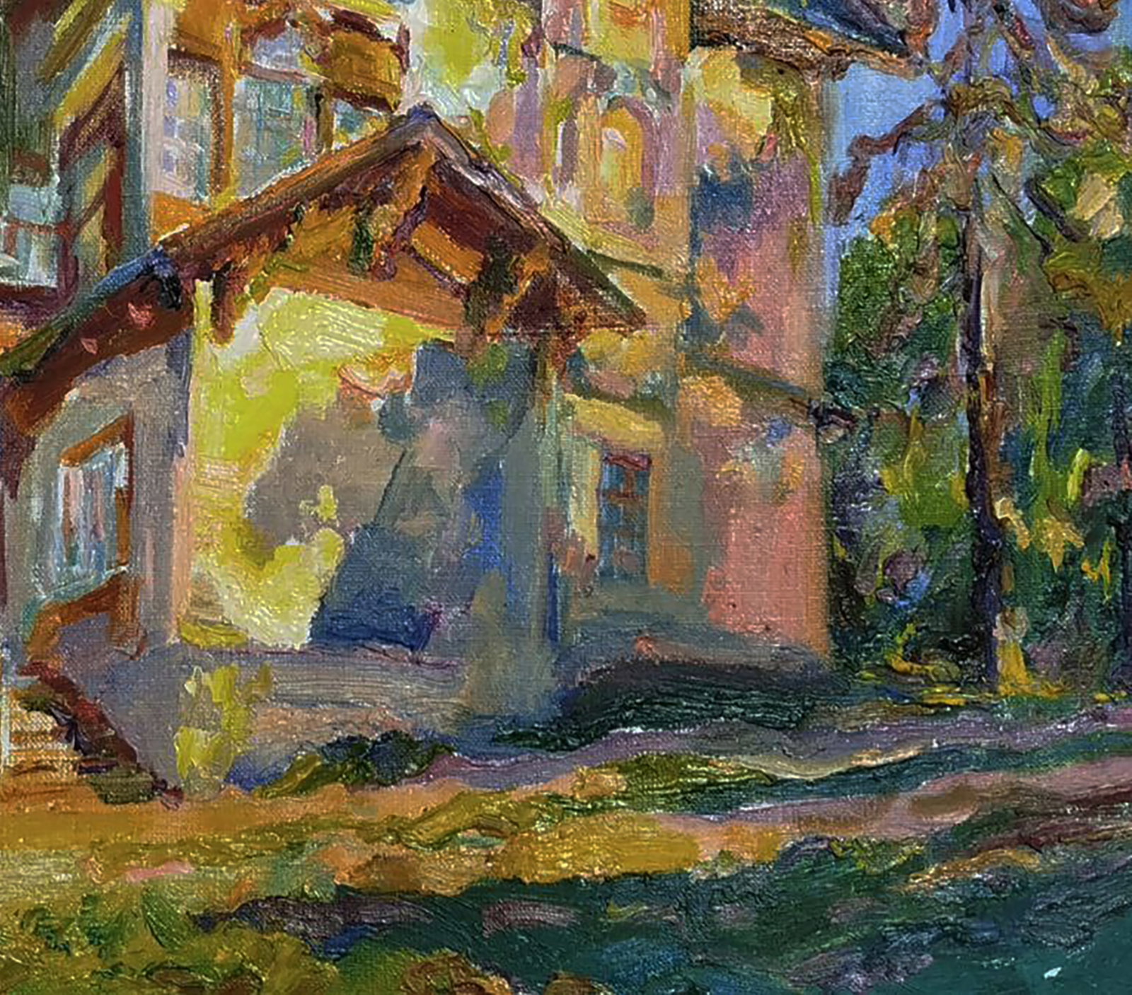 Oil painting East side of the house Leonid Pavlenko - 2