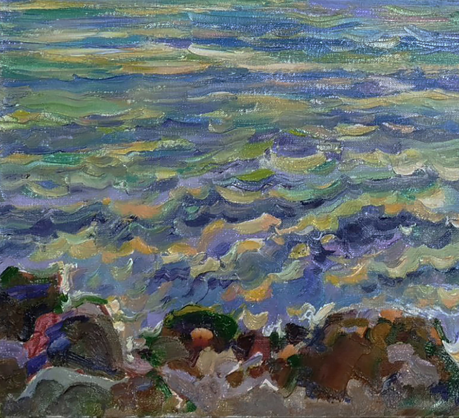Oil painting Quiet sea evening Leonid Pavlenko - 3