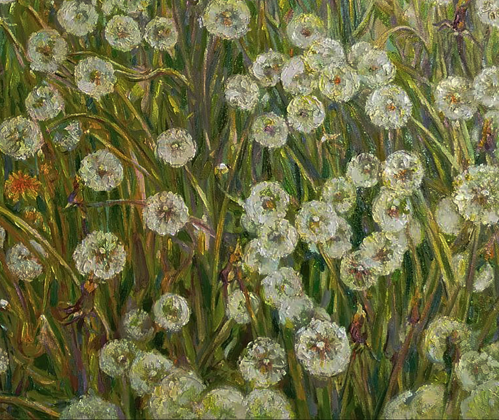 Oil painting Dandelions are blooming Leonid Pavlenko - 2