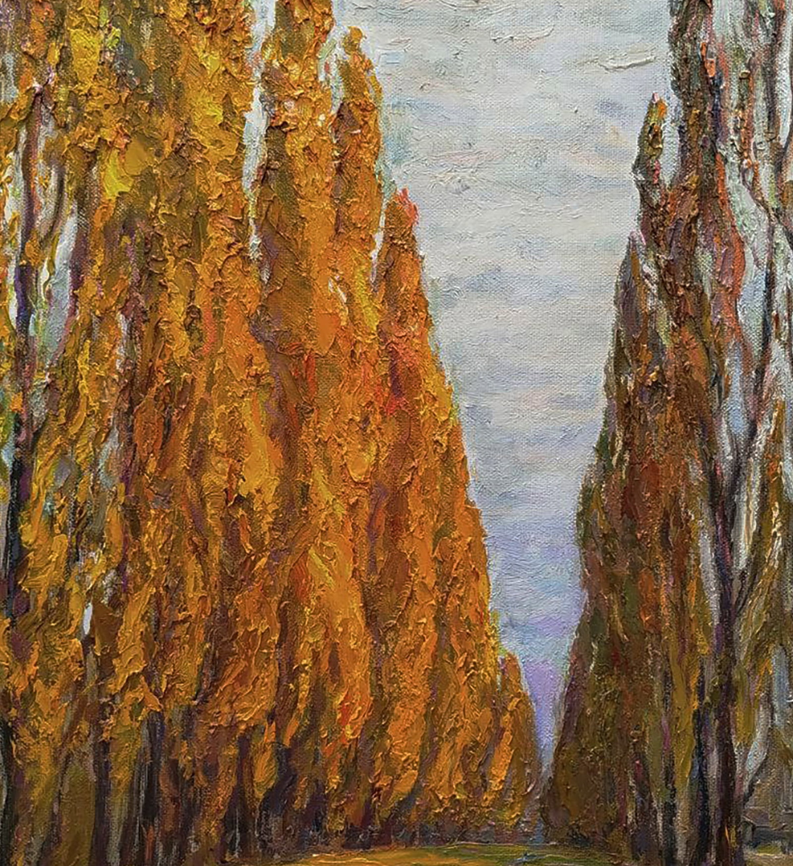 Oil painting Autumn alley of the park Leonid Pavlenko - 6