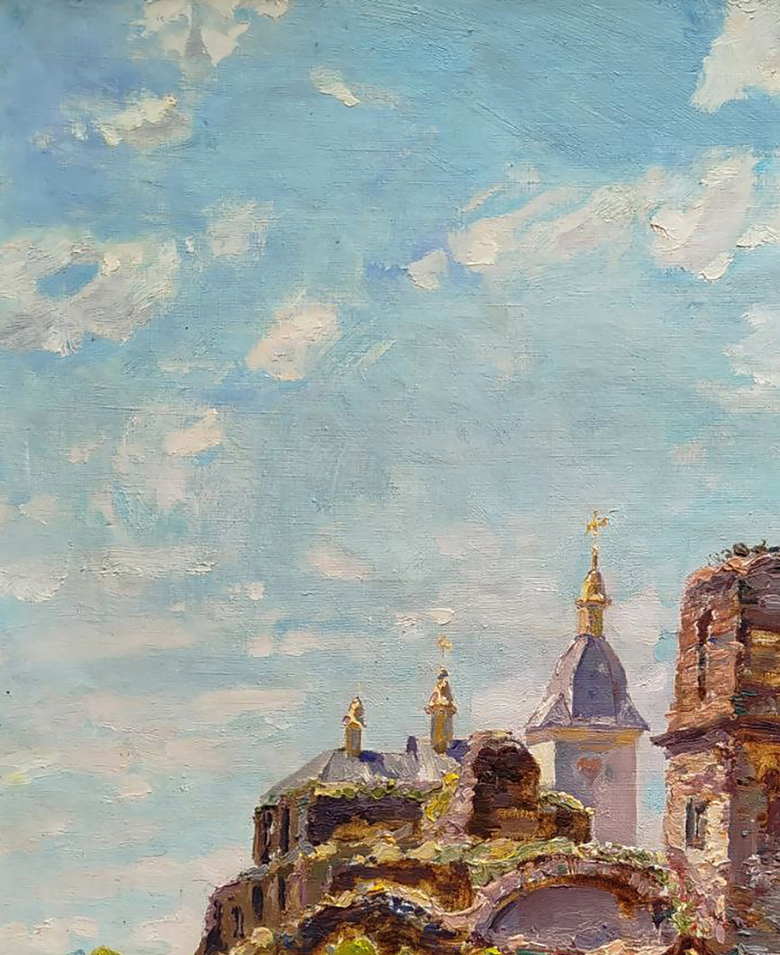 Oil painting Ancient castle Leonid Pavlenko - 4