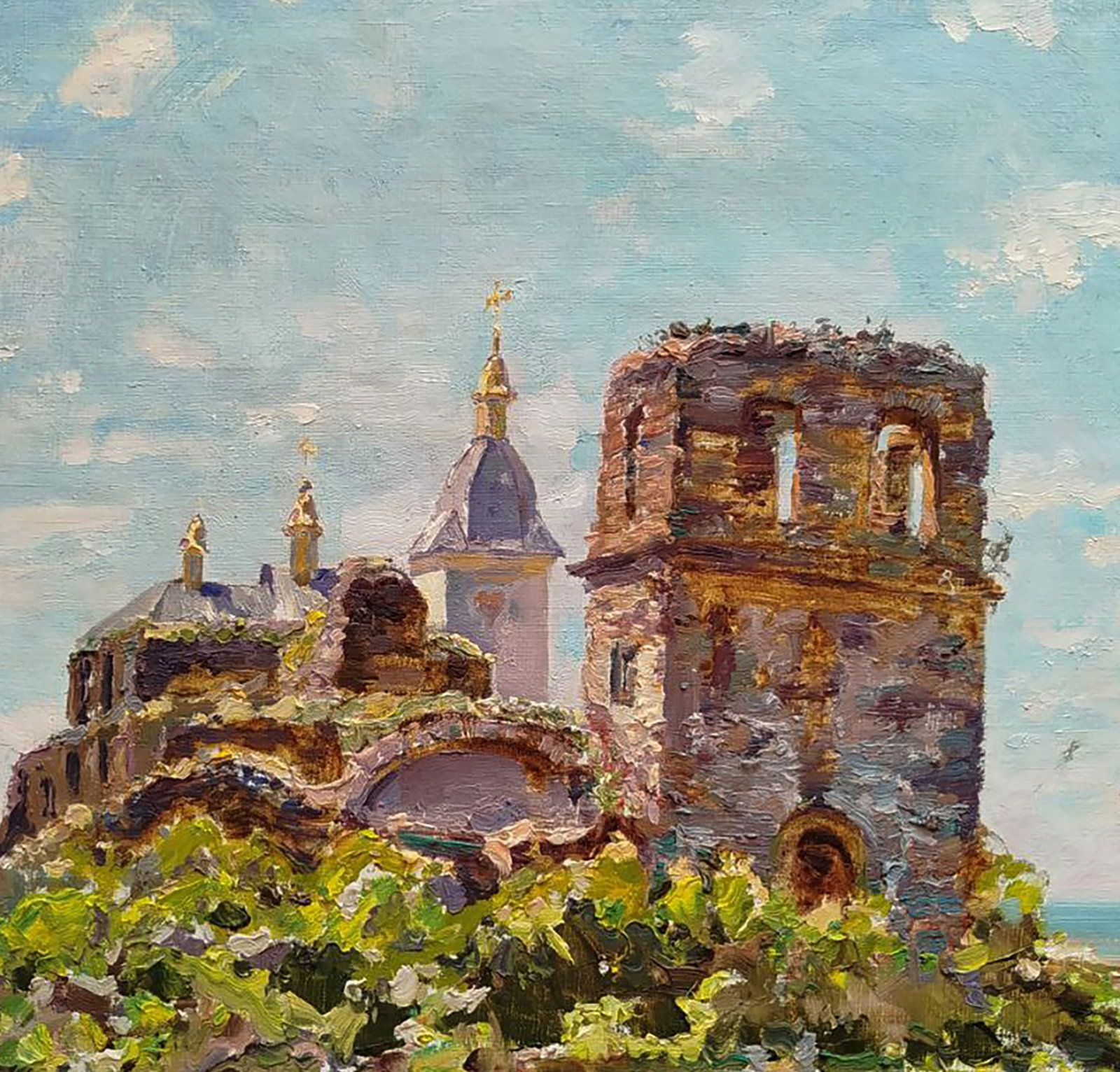 Oil painting Ancient castle Leonid Pavlenko - 6