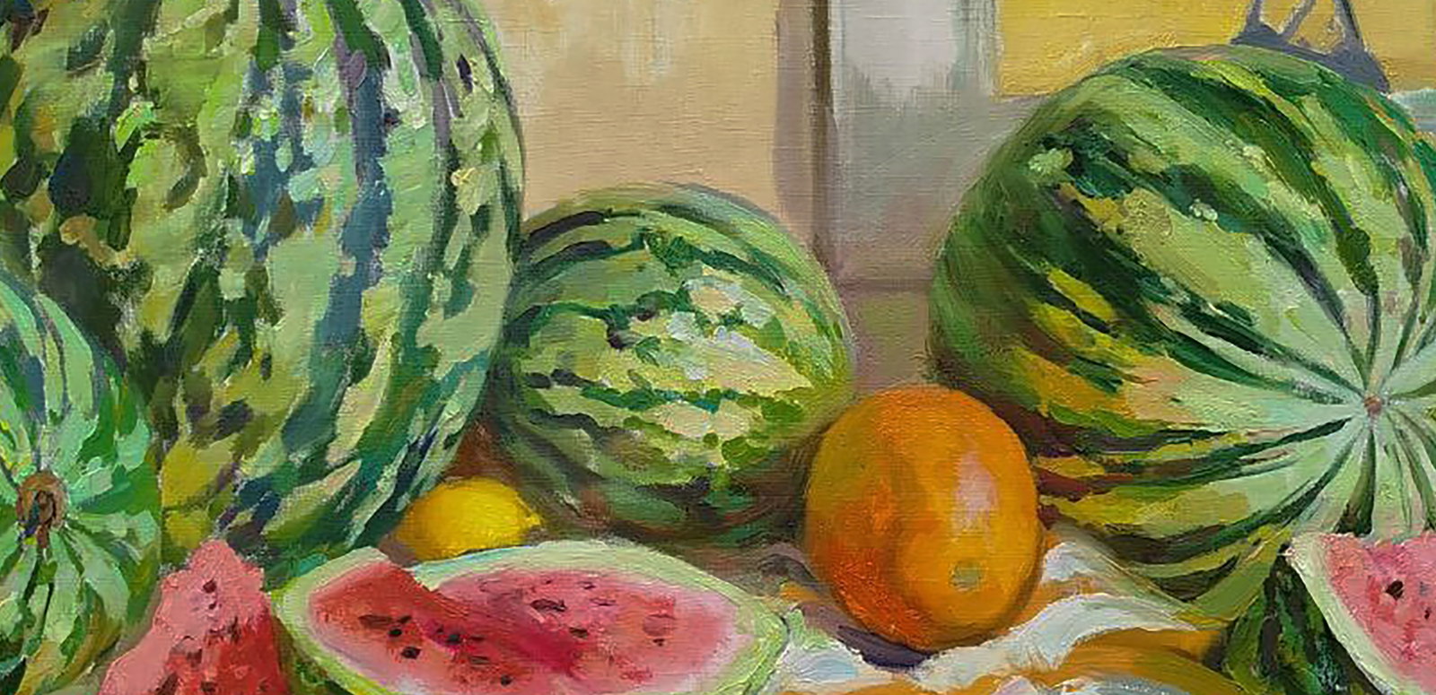 Oil painting Table of watermelons Leonid Pavlenko - 6