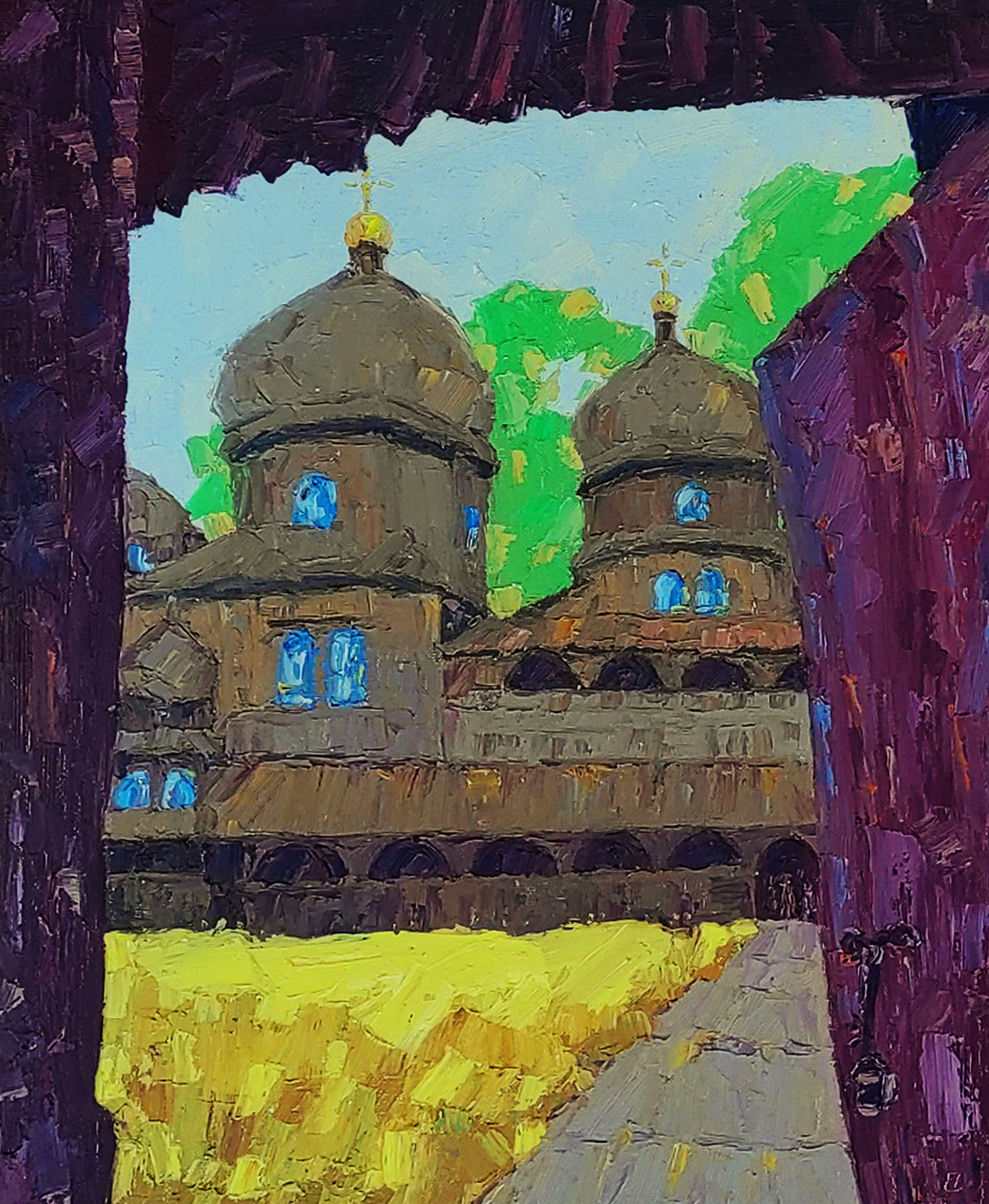 Oil painting Prayer time in the monastery Yaroslav Savchyn: 101SAVCH Painter: Yaroslav Savchyn Size: 50x40 cm/19.68x15.74 inches Components: oil, canvas on cardboard Original painting CONDITION: excellent ARTIST: Yaroslav Dmytrovych Savchyn He was born, lives 