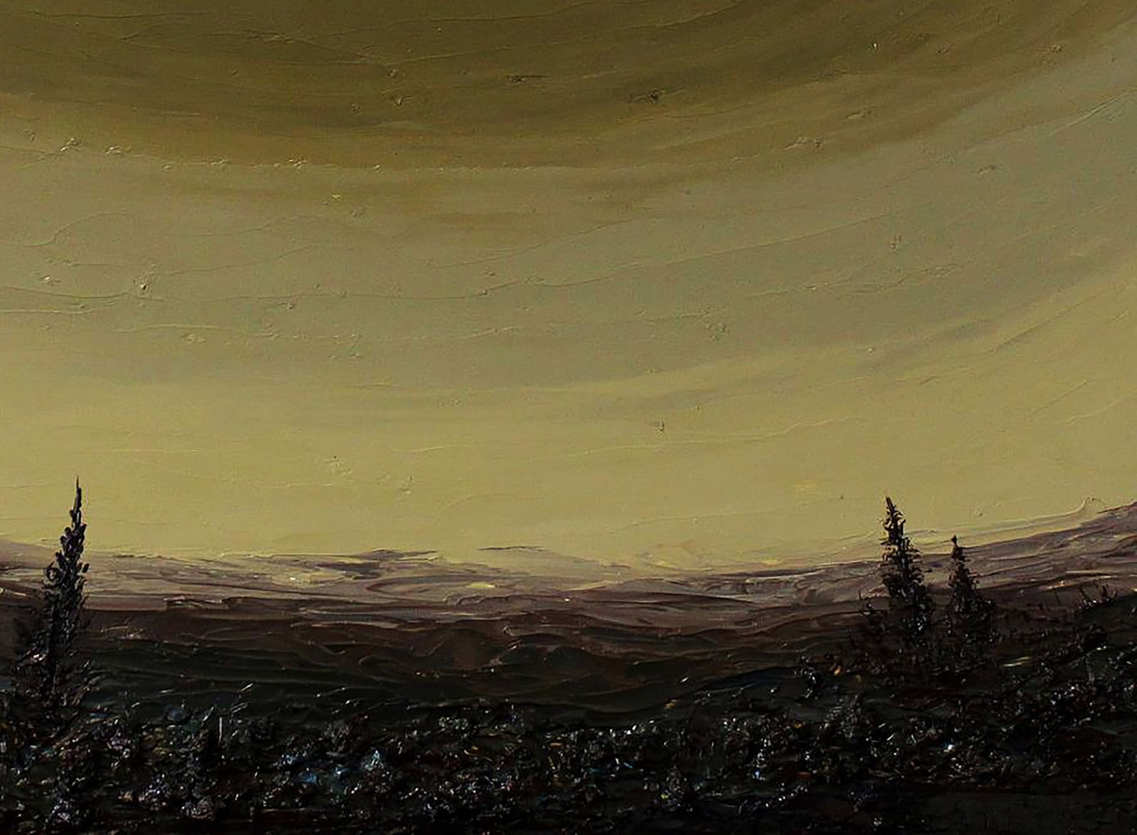 Oil painting Cloudy landscape Andriy Klishyn - 5