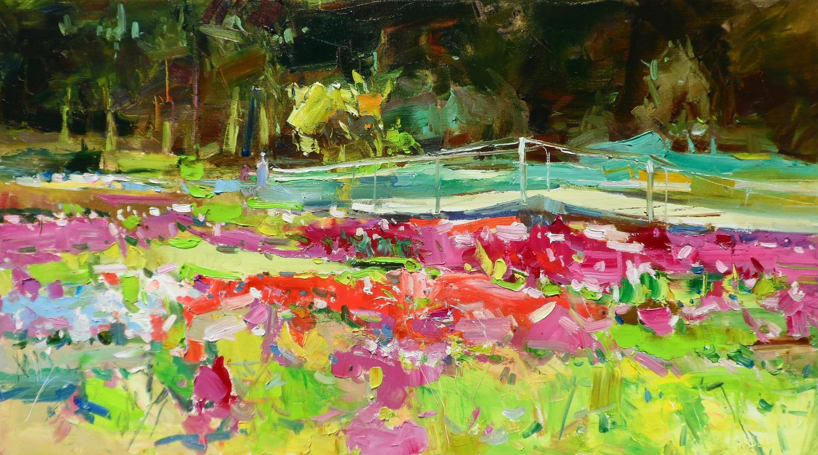 Oil painting Garden Peonies on Nature Yegor Dulin: 6DUL Painter: Yegor Dulin Size: 45?80 cm/17.71x31.49 inches Components: oil, canvas Original painting CONDITION: excellent ARTIST: Dulin Yegor Volodymyrovych was born on May 9, 1985 in the city of Lys