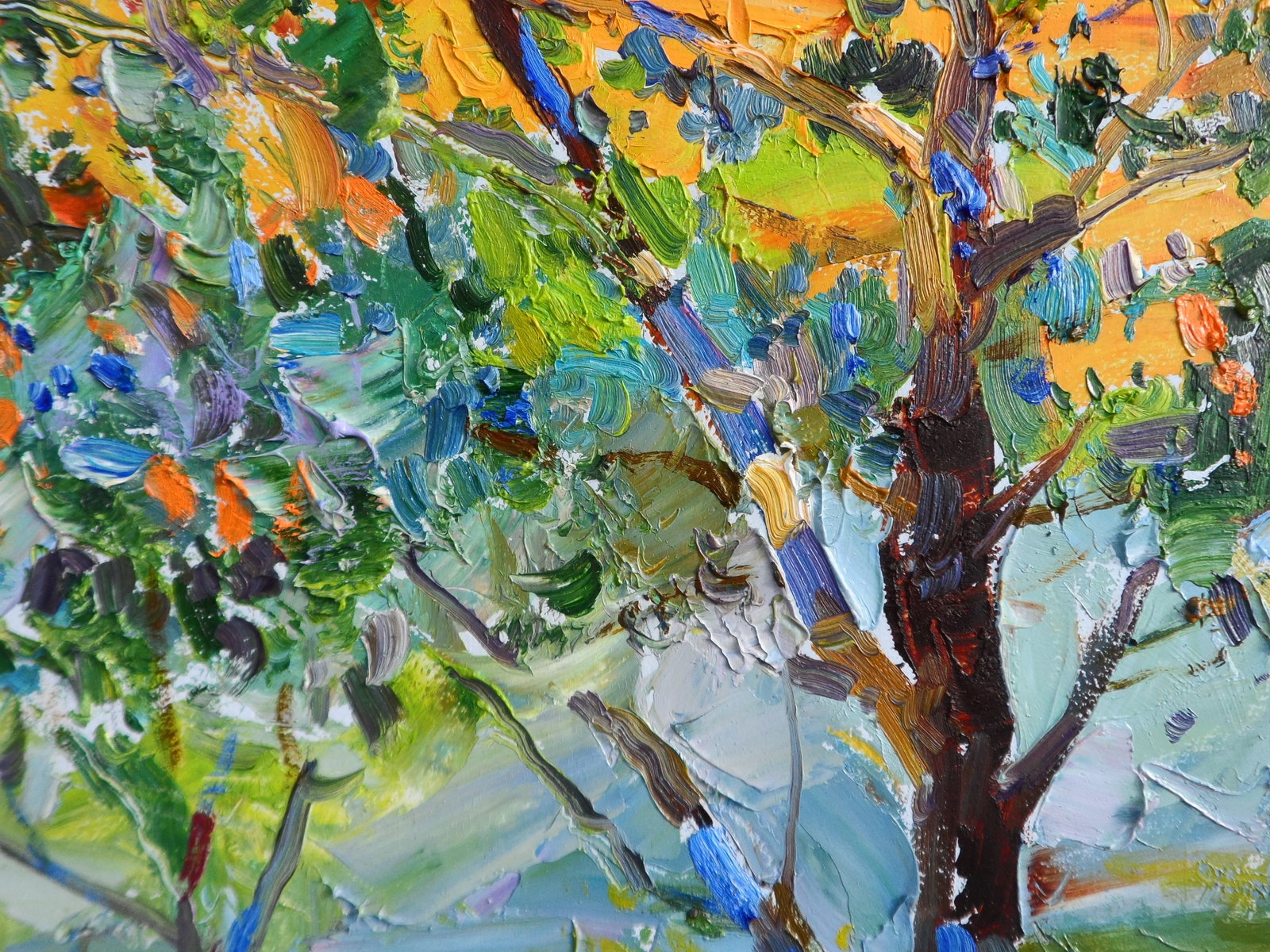 Oil painting Gardens in the Park Yegor Dulin - 2
