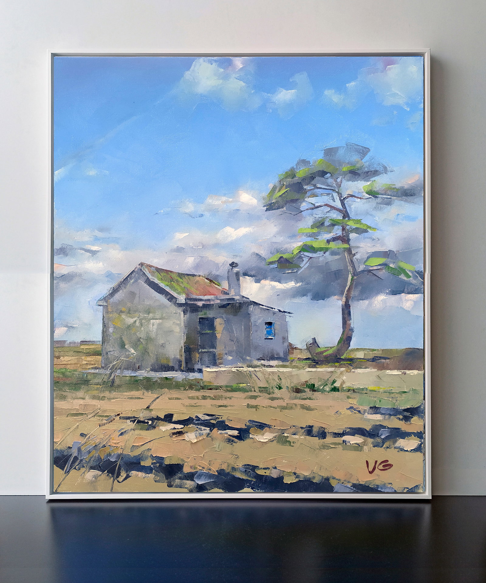 Oil painting House with history Volodymyr Gluhomanyuk - 2