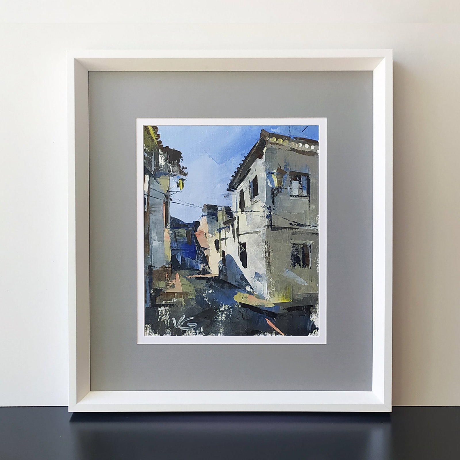 Oil painting City streets Volodymyr Gluhomanyuk - 2