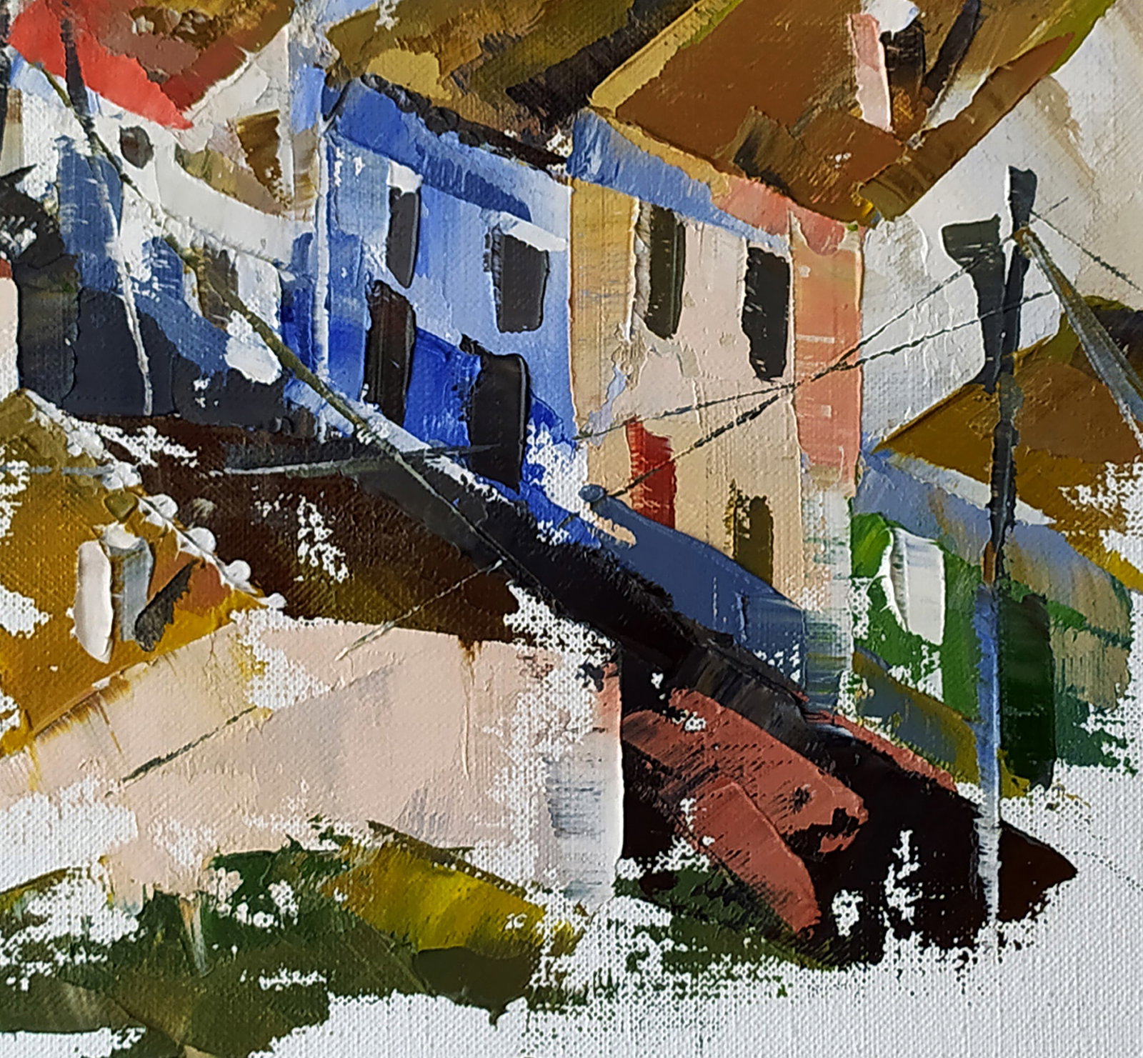 Oil painting Early morning in the city Volodymyr Gluhomanyuk - 7