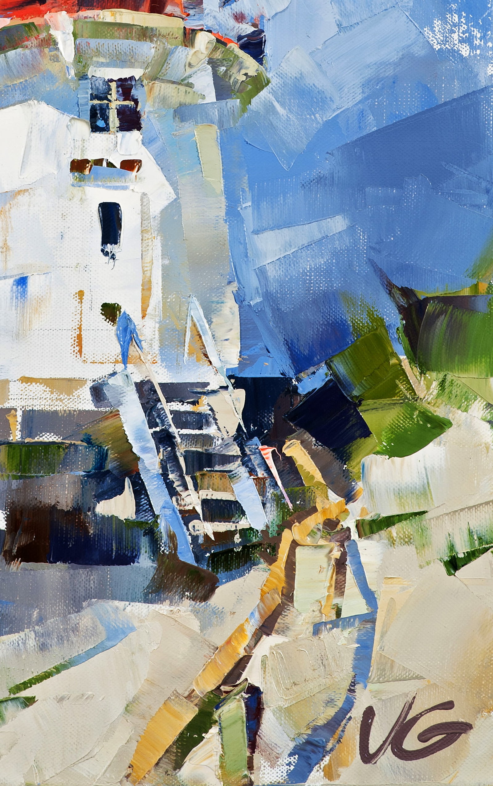 Oil painting Lighthouse Hellen Hiddensee Volodymyr Gluhomanyuk - 6