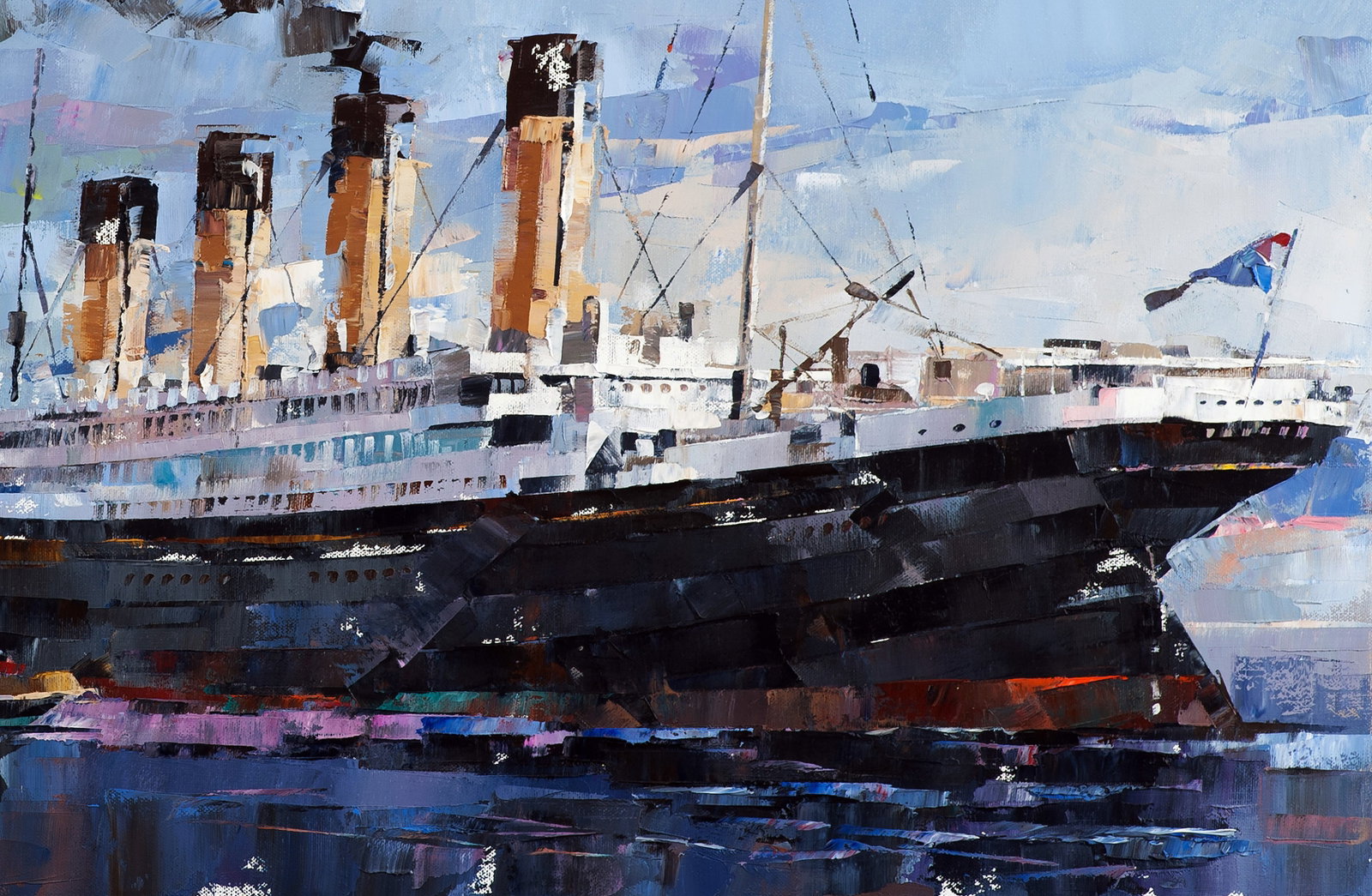 Oil painting Passenger steamship Olympic Volodymyr Gluhomanyuk - 8