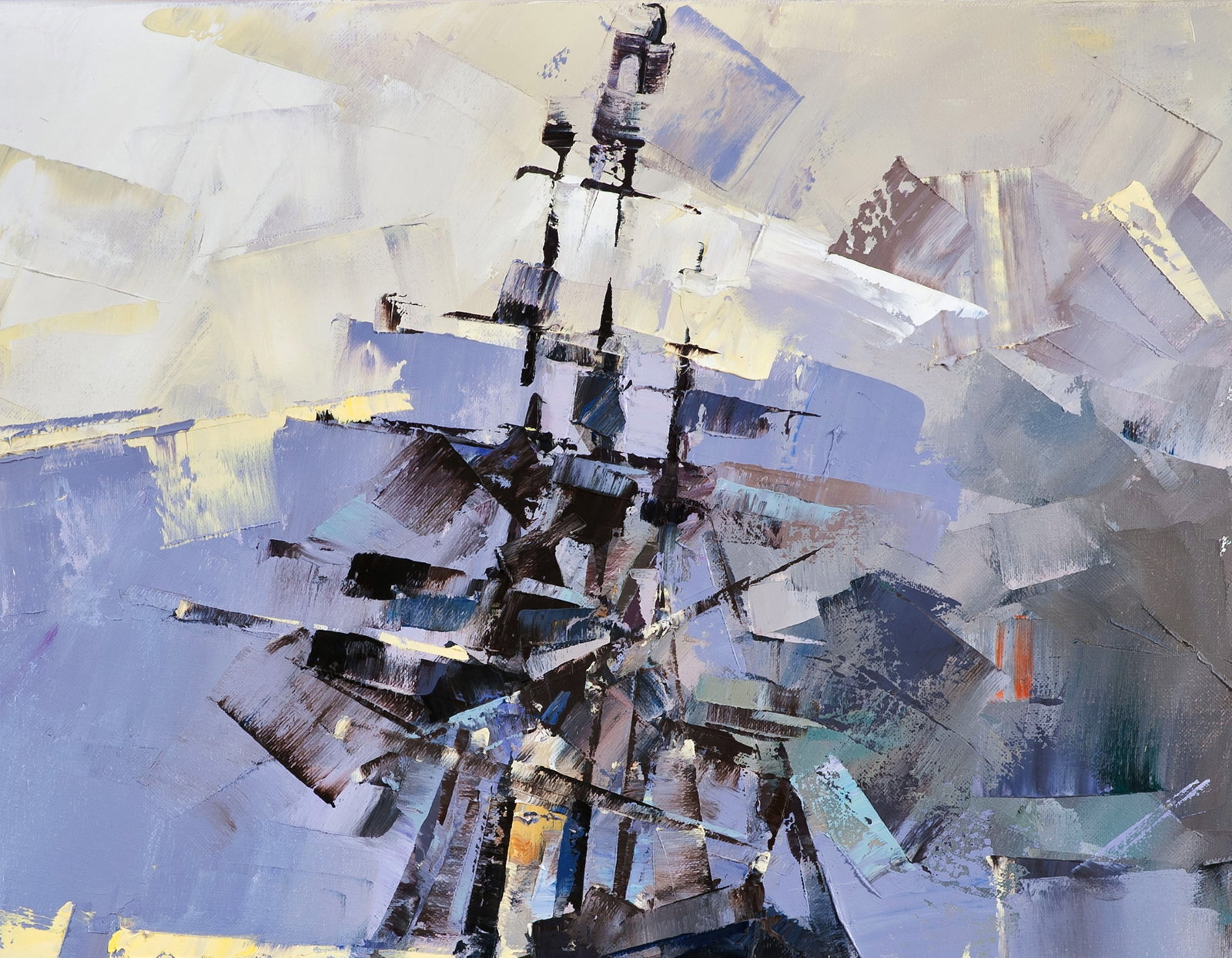 Oil painting Ghost ship Volodymyr Gluhomanyuk - 6