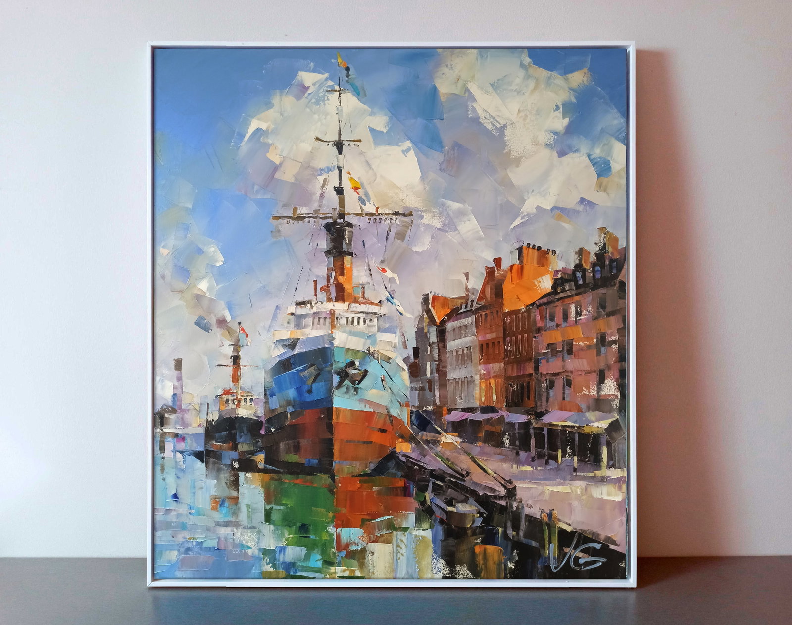 Oil painting Second bank Volodymyr Gluhomanyuk - 2