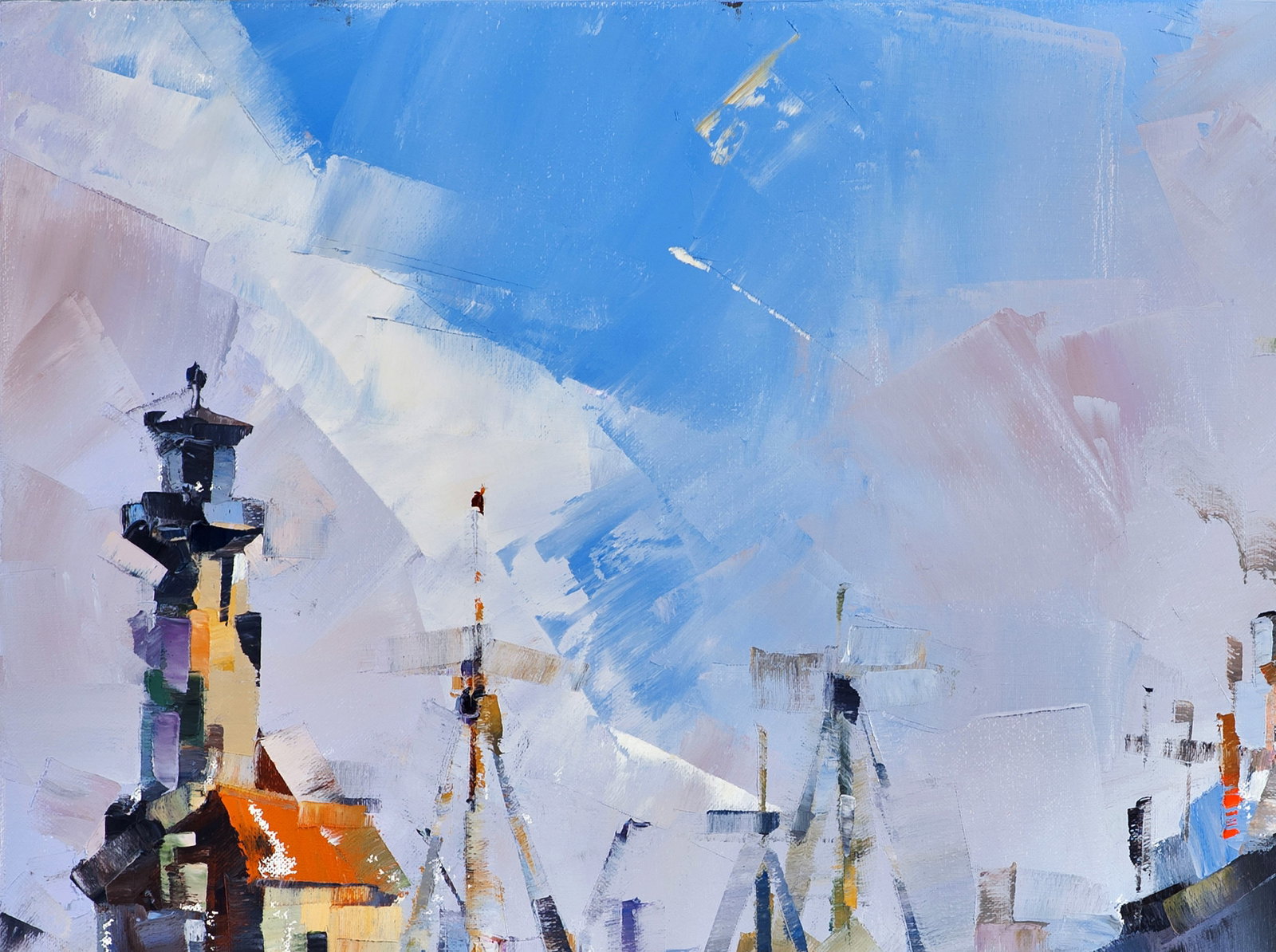 Oil painting At the old lighthouse Volodymyr Gluhomanyuk - 5
