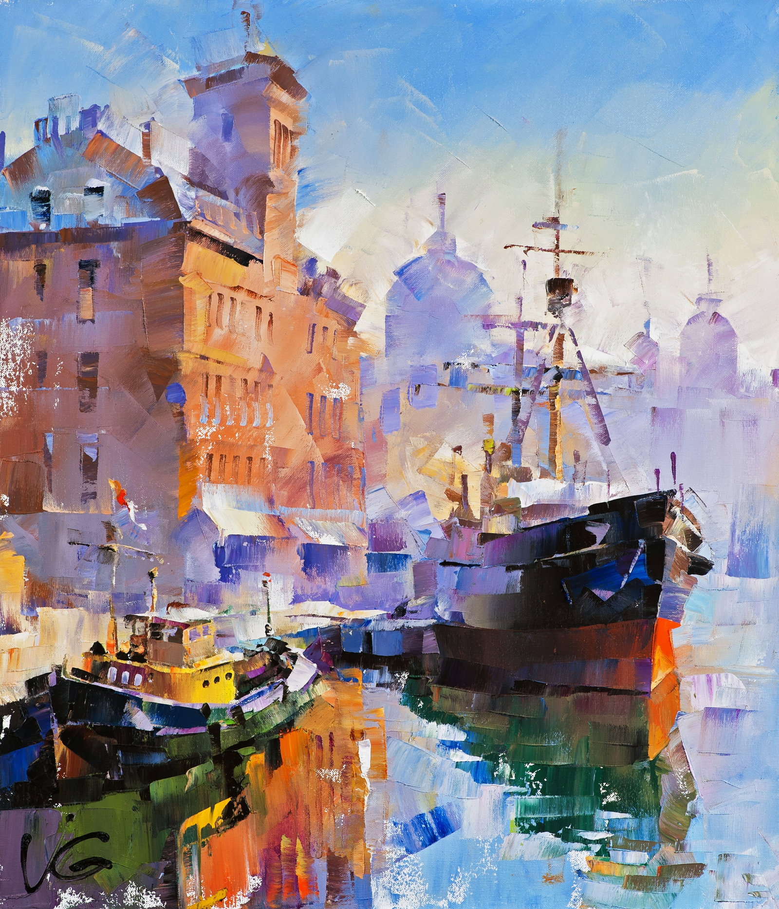 Oil painting Bliss Volodymyr Gluhomanyuk (1 of 8)
