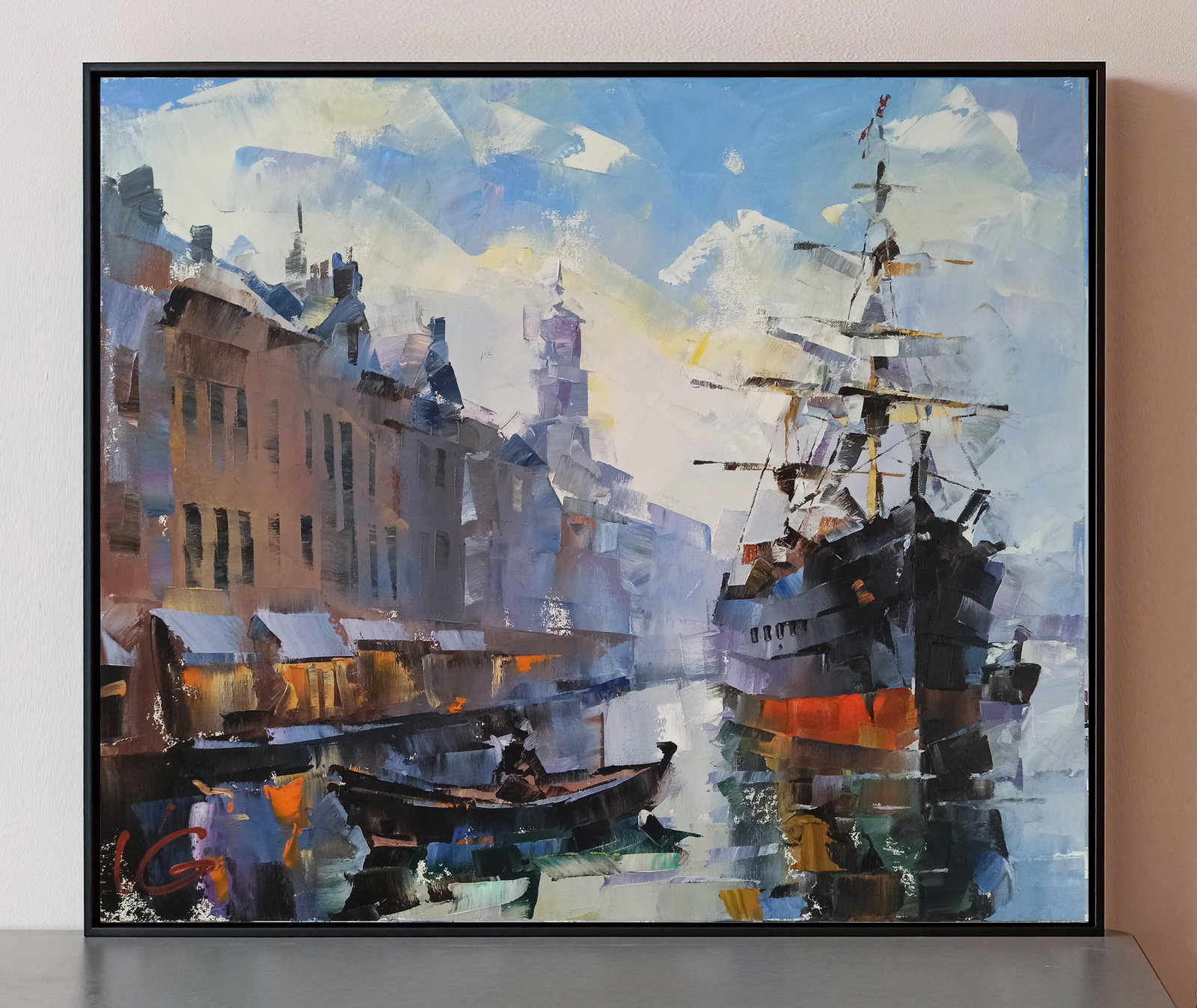 Oil painting Channel of calm Volodymyr Gluhomanyuk - 2
