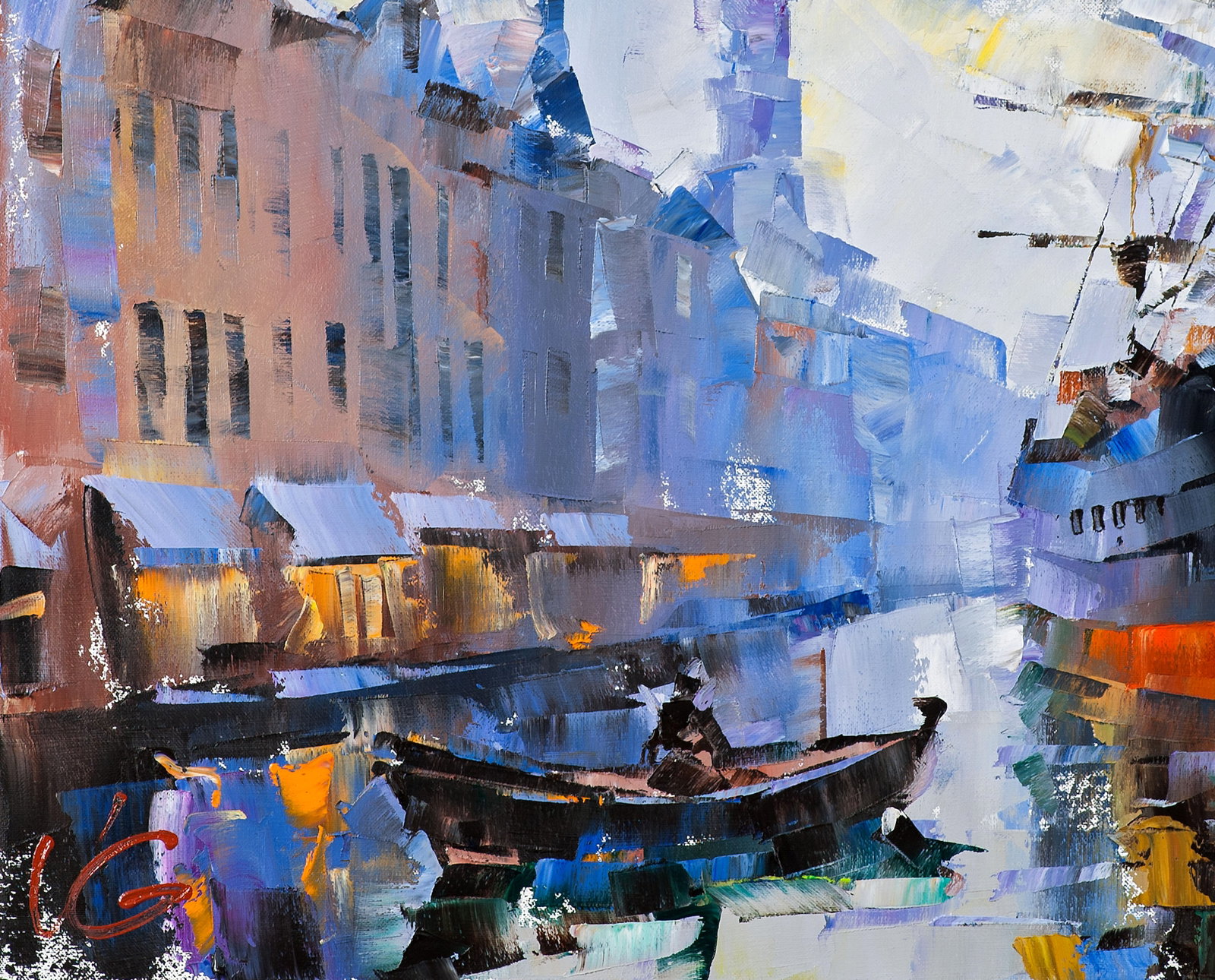 Oil painting Channel of calm Volodymyr Gluhomanyuk - 7
