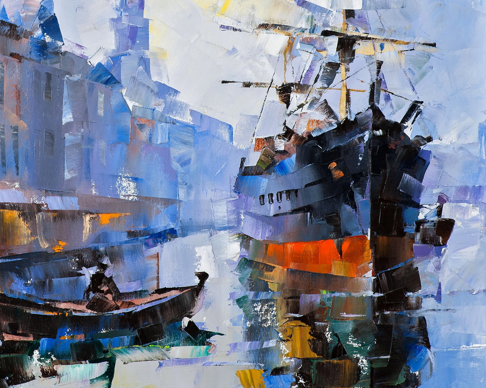 Oil painting Channel of calm Volodymyr Gluhomanyuk - 8