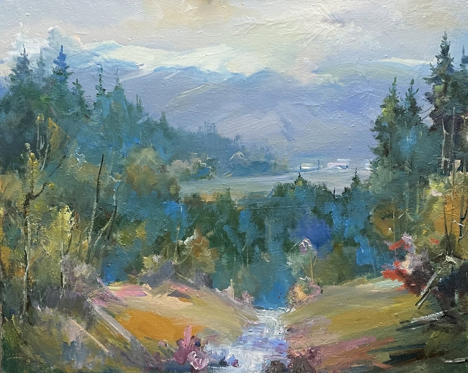Oil painting Harsh weather Ivan Romanyuk: 78ROM Painter: Ivan Romanyuk S?ze: 80x65 cm/31,4x25,5 inches Components: oil, canvas Original painting CONDITION: exellent ARTIST: A native of Ivano-Frankivsk region, he lives and works in