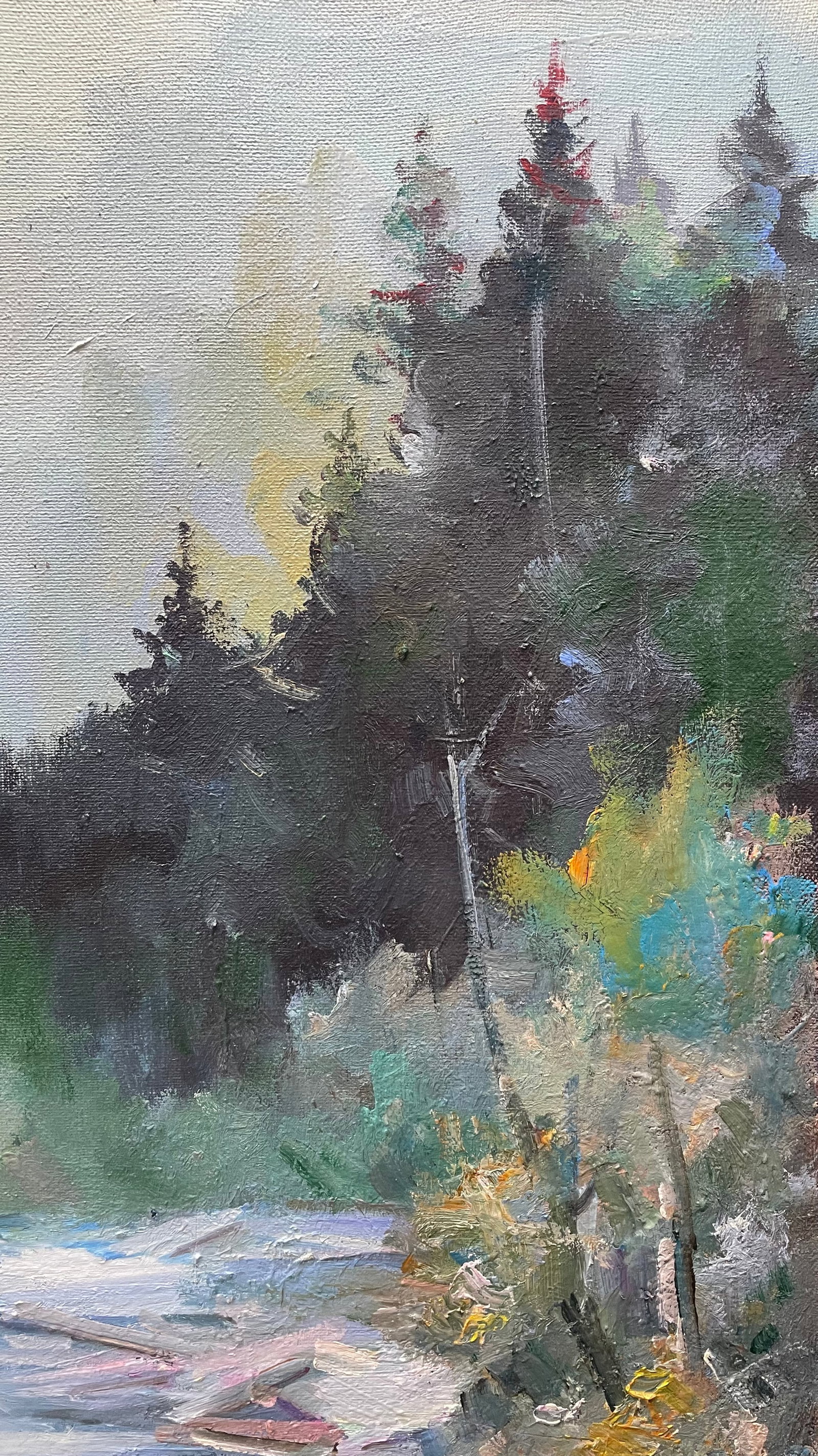 Oil painting River Ivan Romanyuk - 4