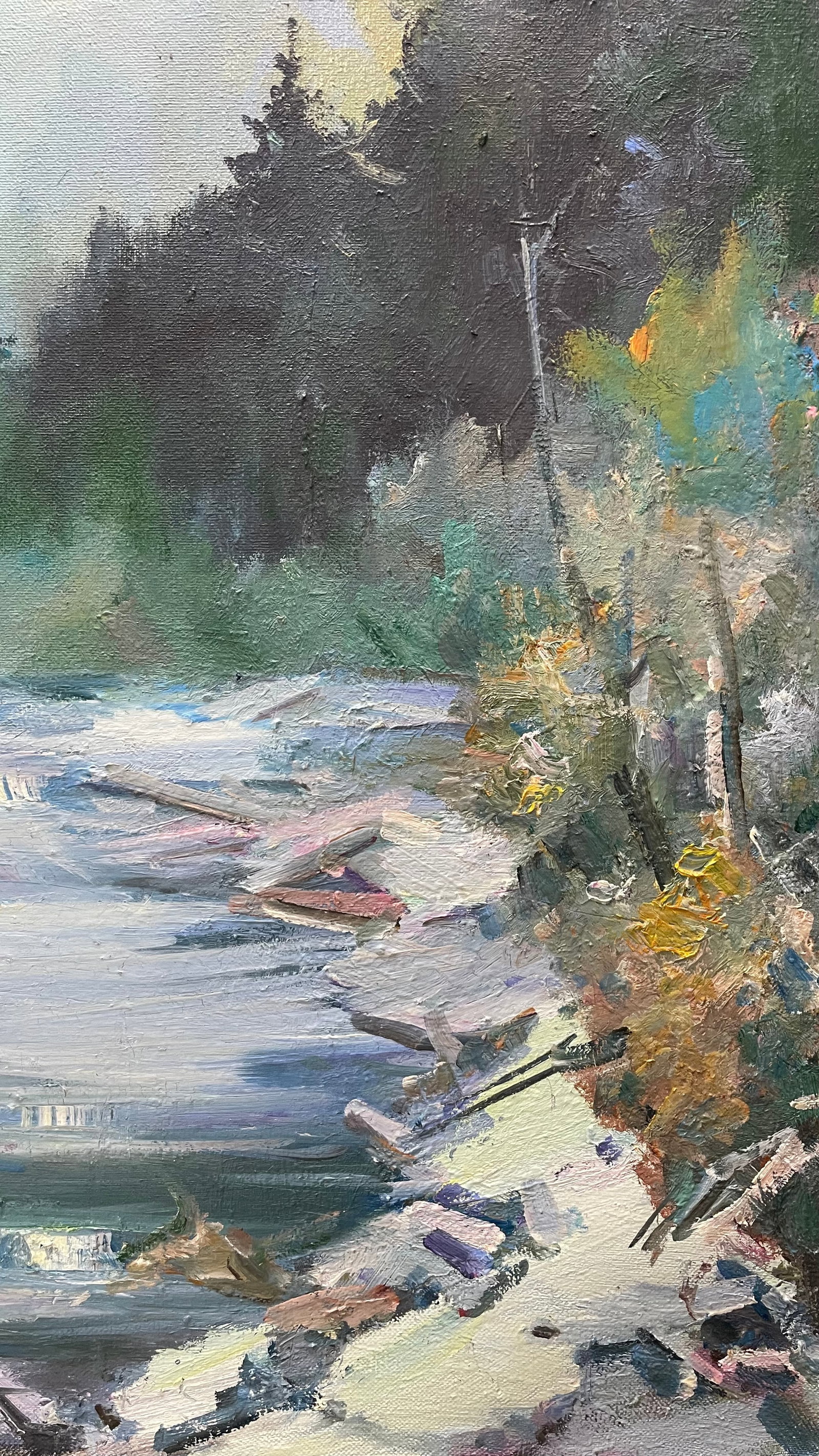Oil painting River Ivan Romanyuk - 7