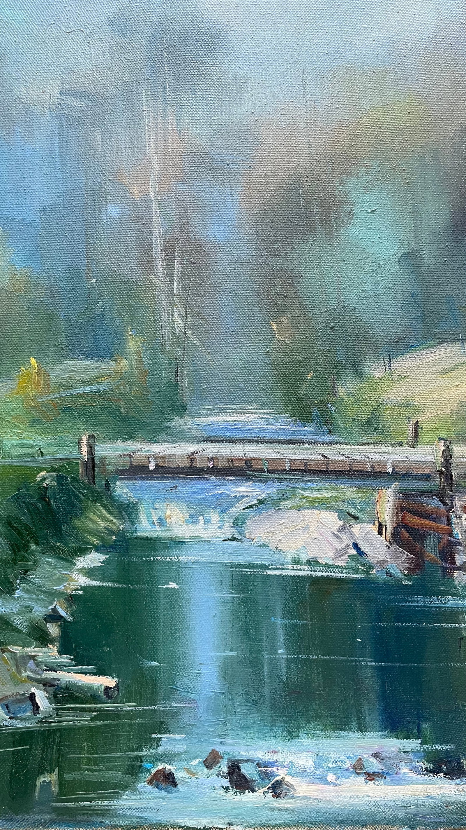 Oil painting Bridge Ivan Romanyuk - 6