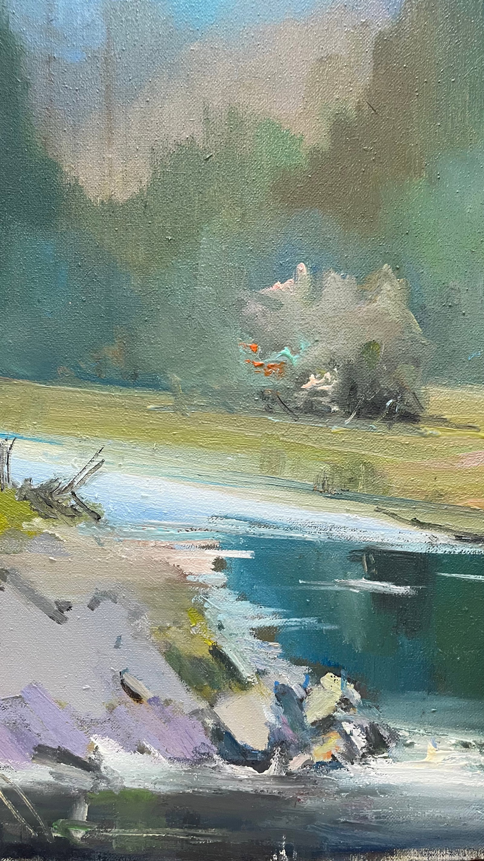 Oil painting River Ivan Romanyuk - 3