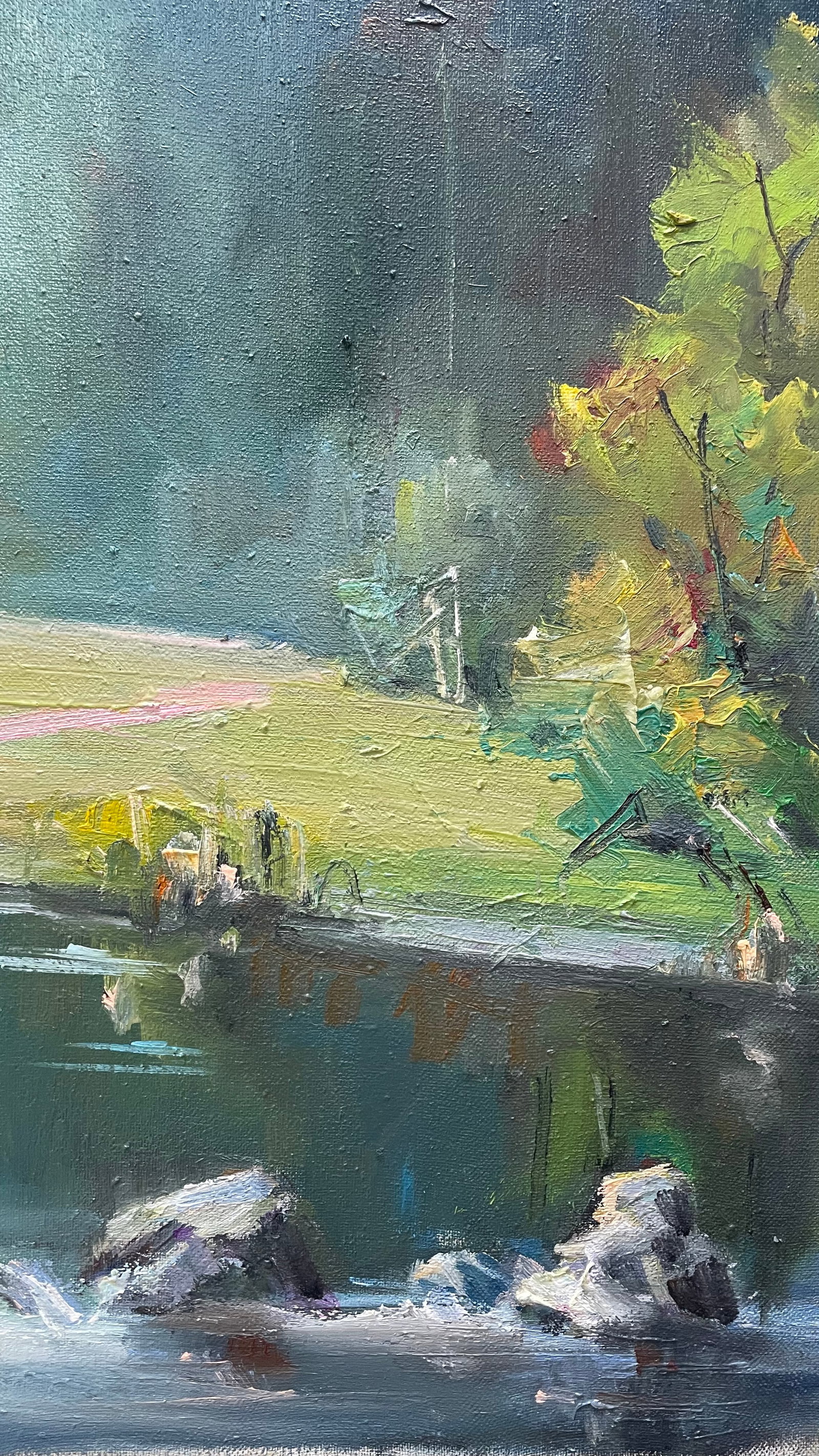 Oil painting River Ivan Romanyuk - 4
