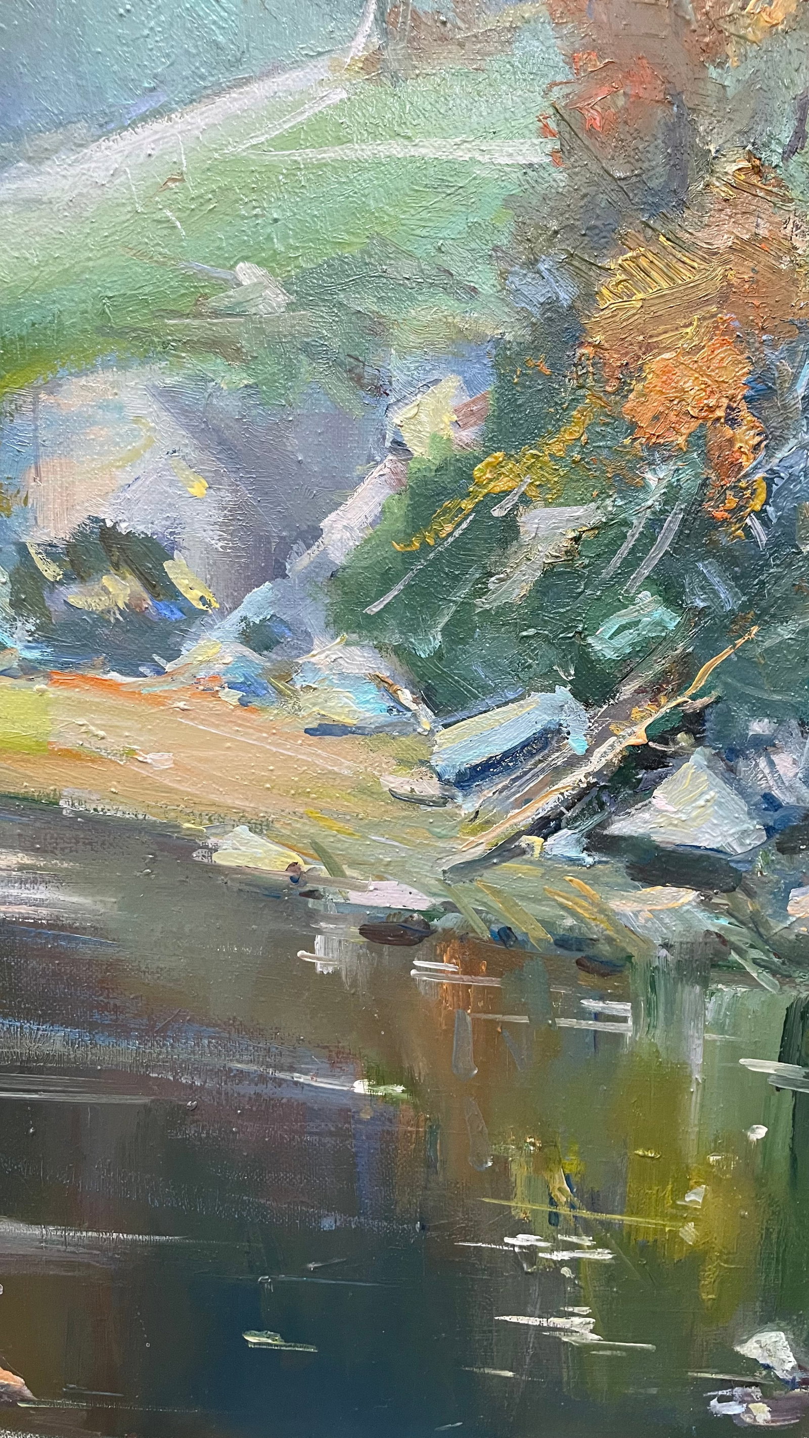 Oil painting River Ivan Romanyuk - 4