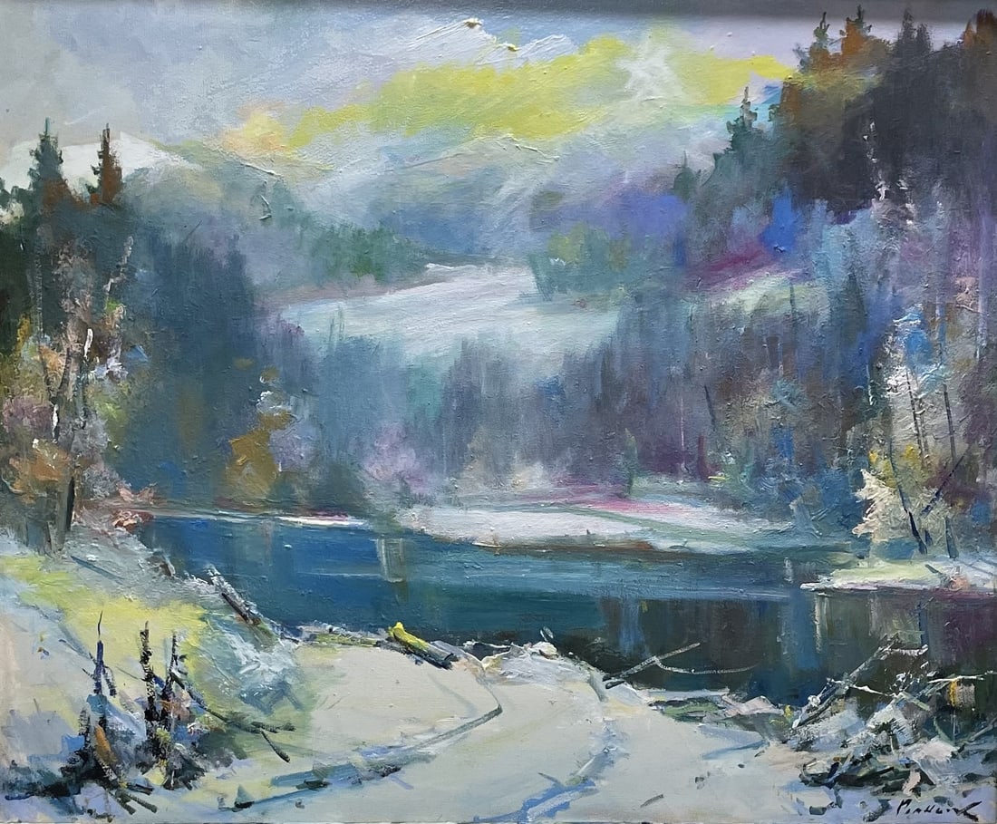 Oil painting Winter Ivan Romanyuk - 2