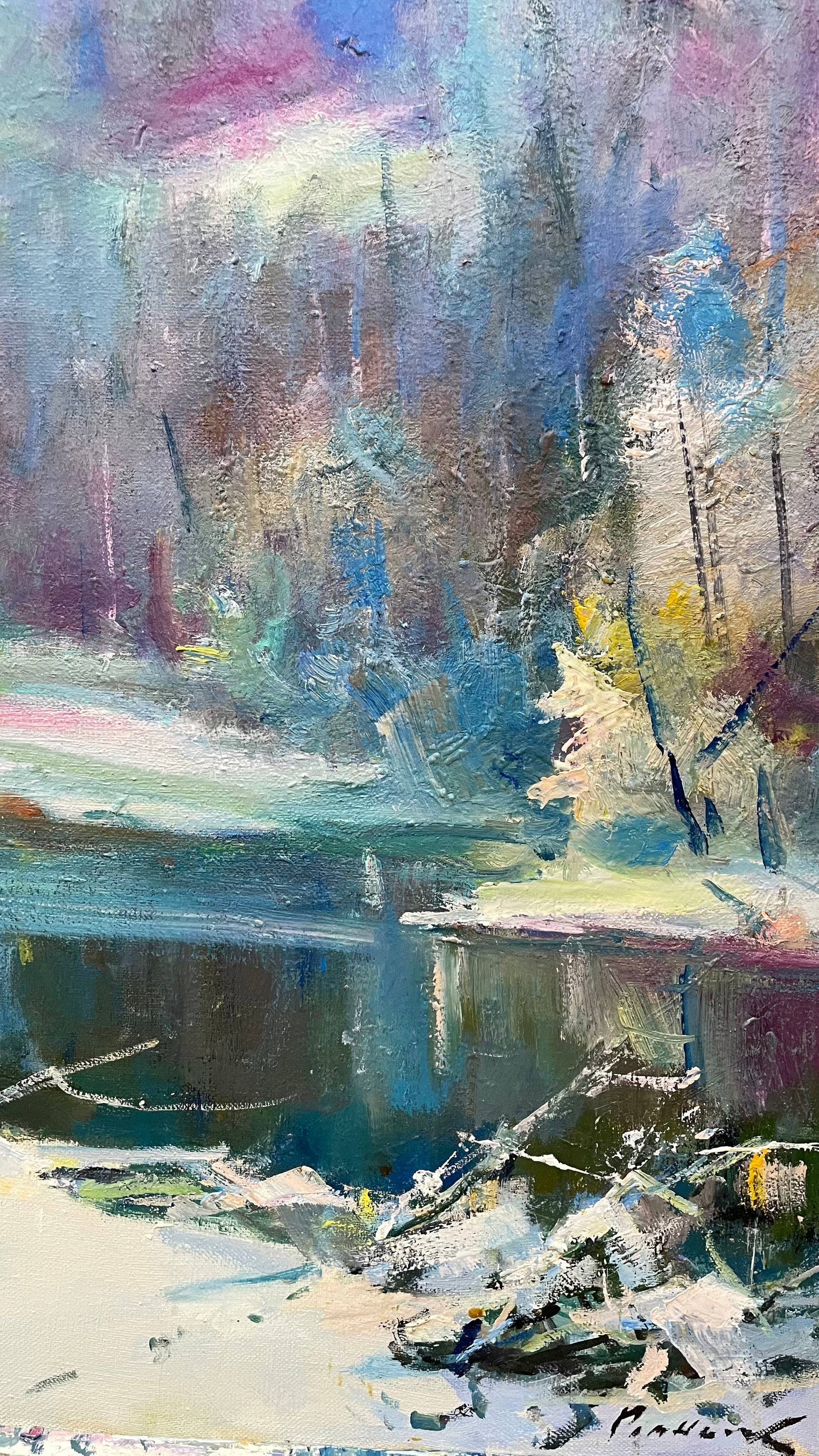 Oil painting Winter Ivan Romanyuk - 8