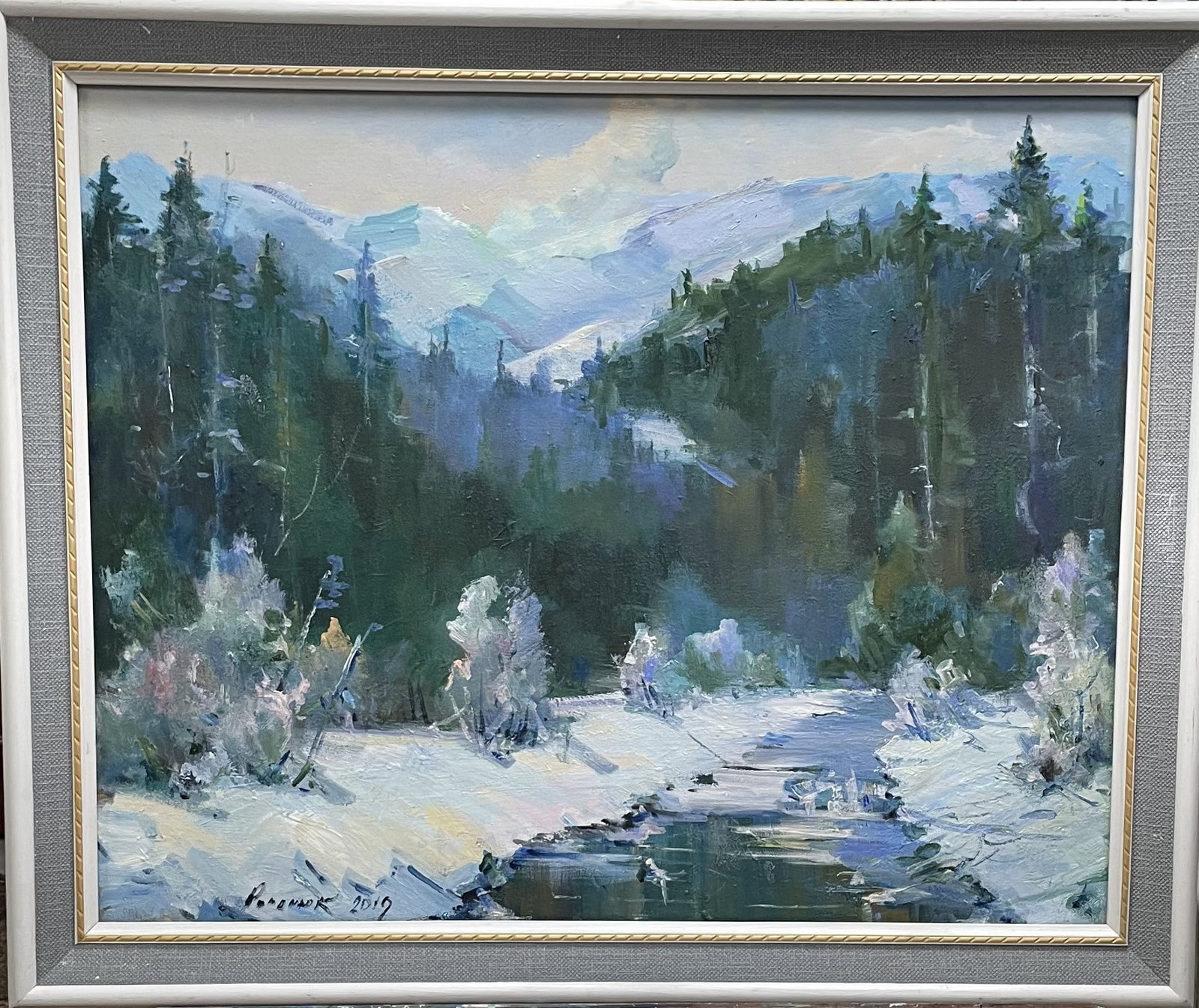 Oil painting Deep winter Ivan Romanyuk - 2